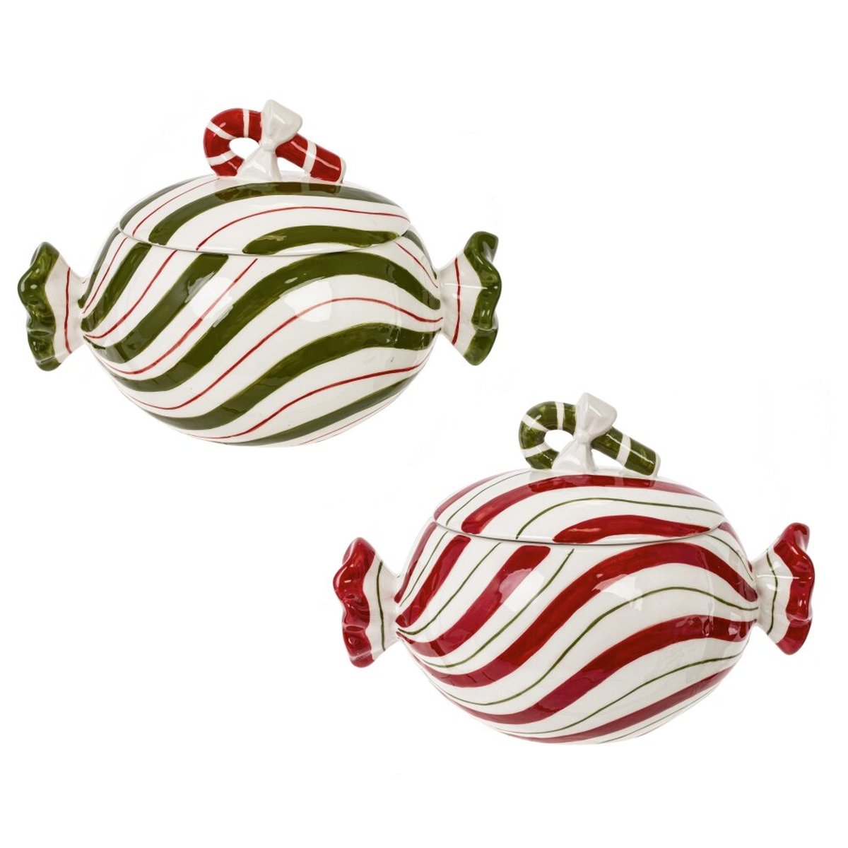 Изображение товара Конфетница керамическая Конфета 800 мл многоцветная праздничная