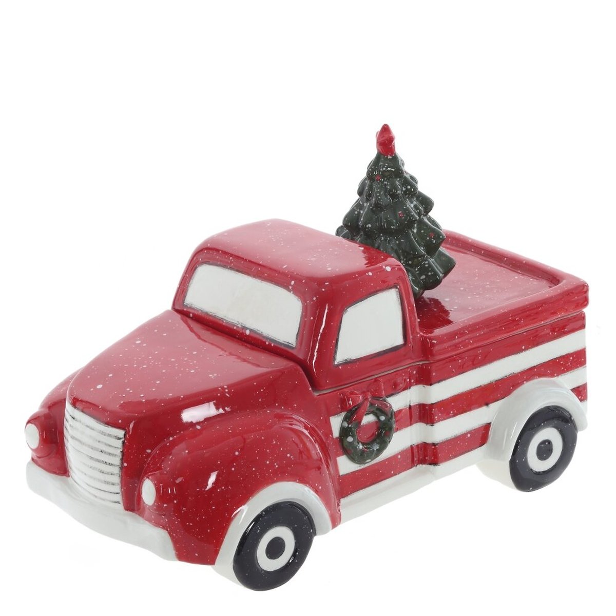 Изображение товара Конфетница машина 2450 мл серый ретро-стиль новогодний декор