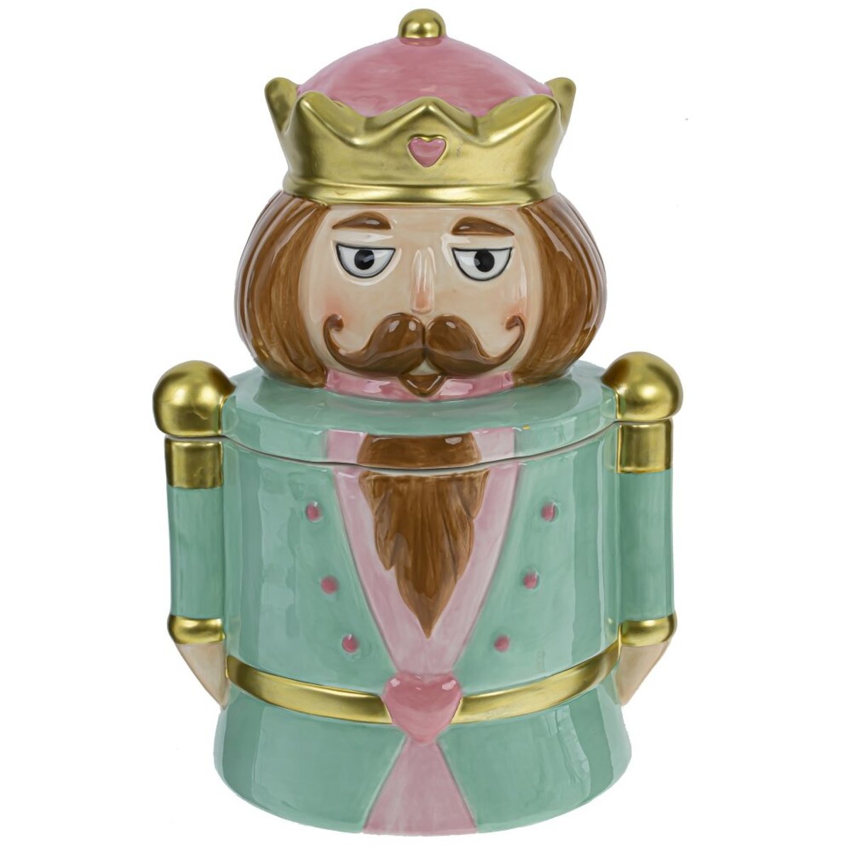 Изображение товара Конфетница Щелкунчик 1450 мл L18 W15 H275 см голубой