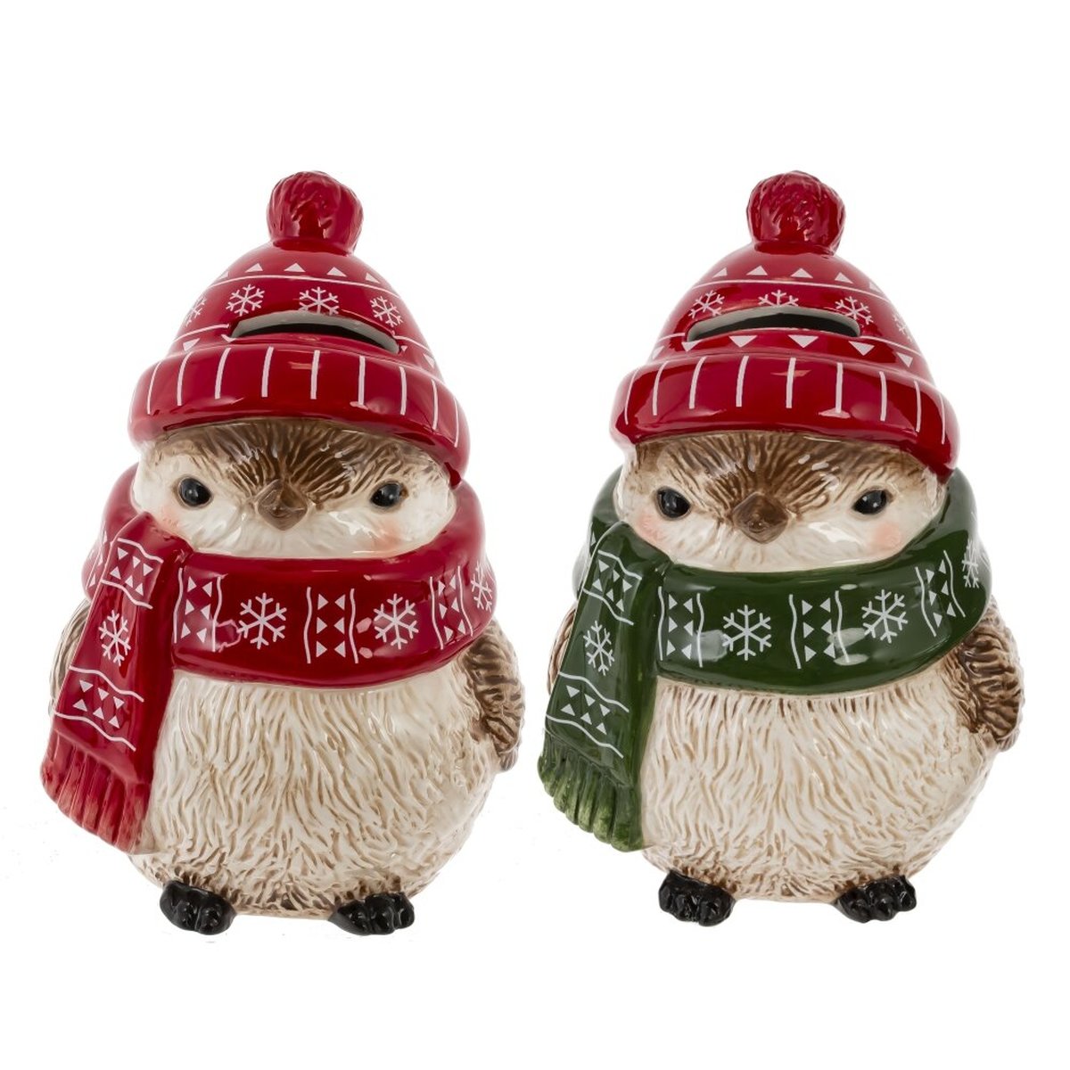 Изображение товара Керамический колокольчик лошадь L7 W7 H13 см белый - оригинальный зимний сувенир и декор