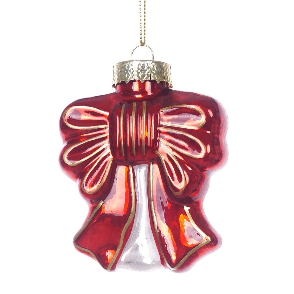 Изображение товара Украшение новогоднее Бант L7 5 W3 H10 см красный