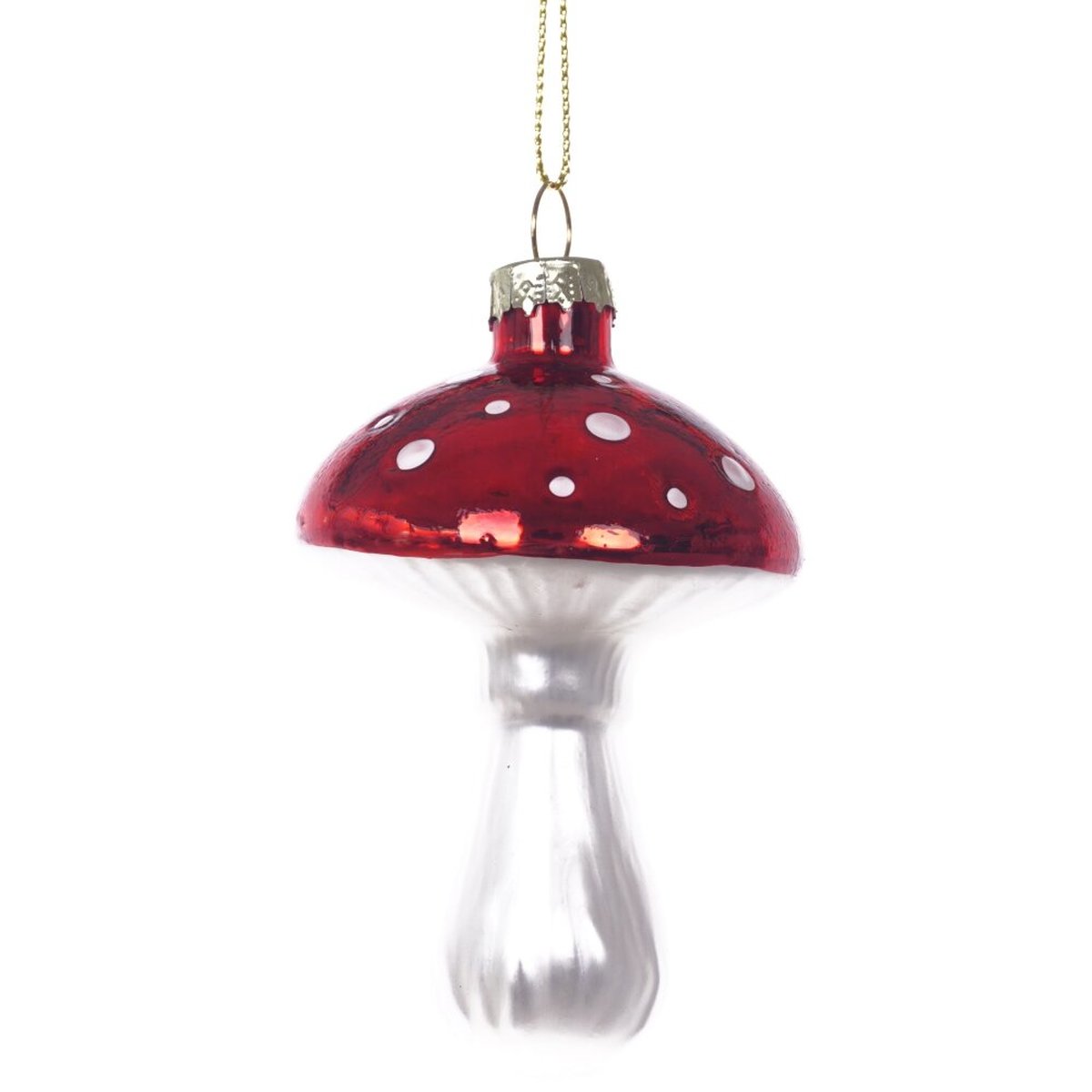 Изображение товара Украшение новогоднее Гриб L6 W6 H10 см красный