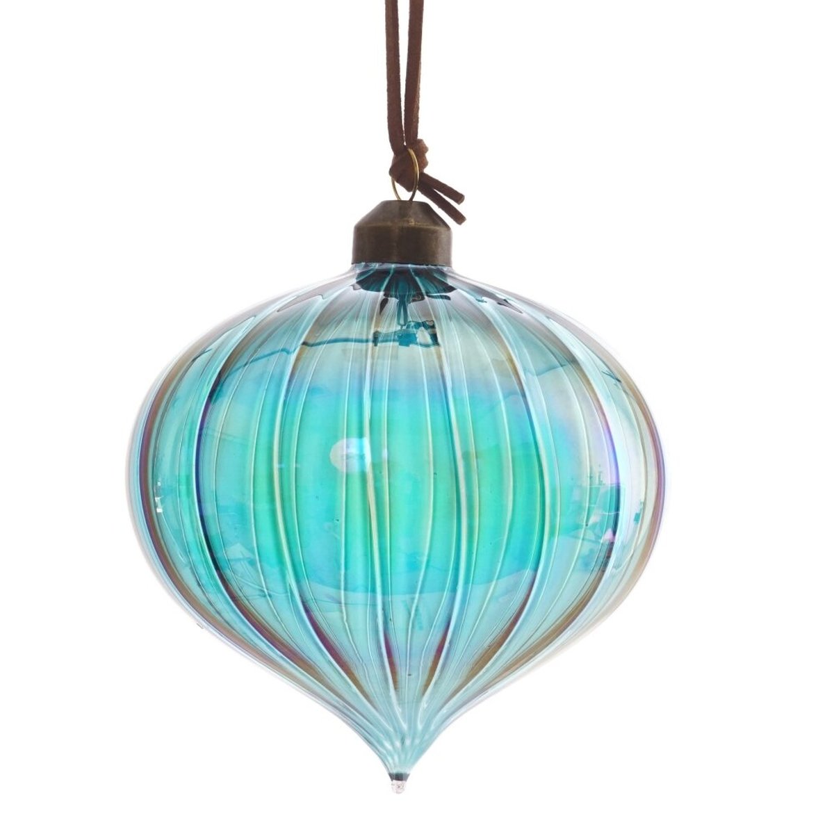 Изображение товара Украшение новогоднее Капля L11 W11 H12 см голубой