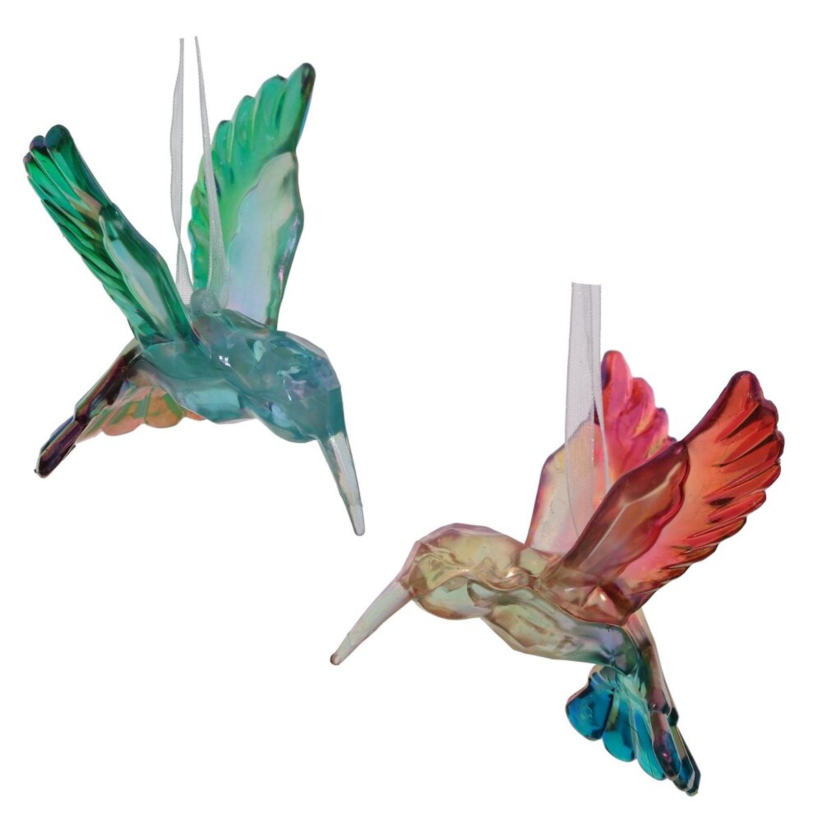 Изображение товара Новогоднее украшение Птичка из полиакрила многоцветное 9x8 см