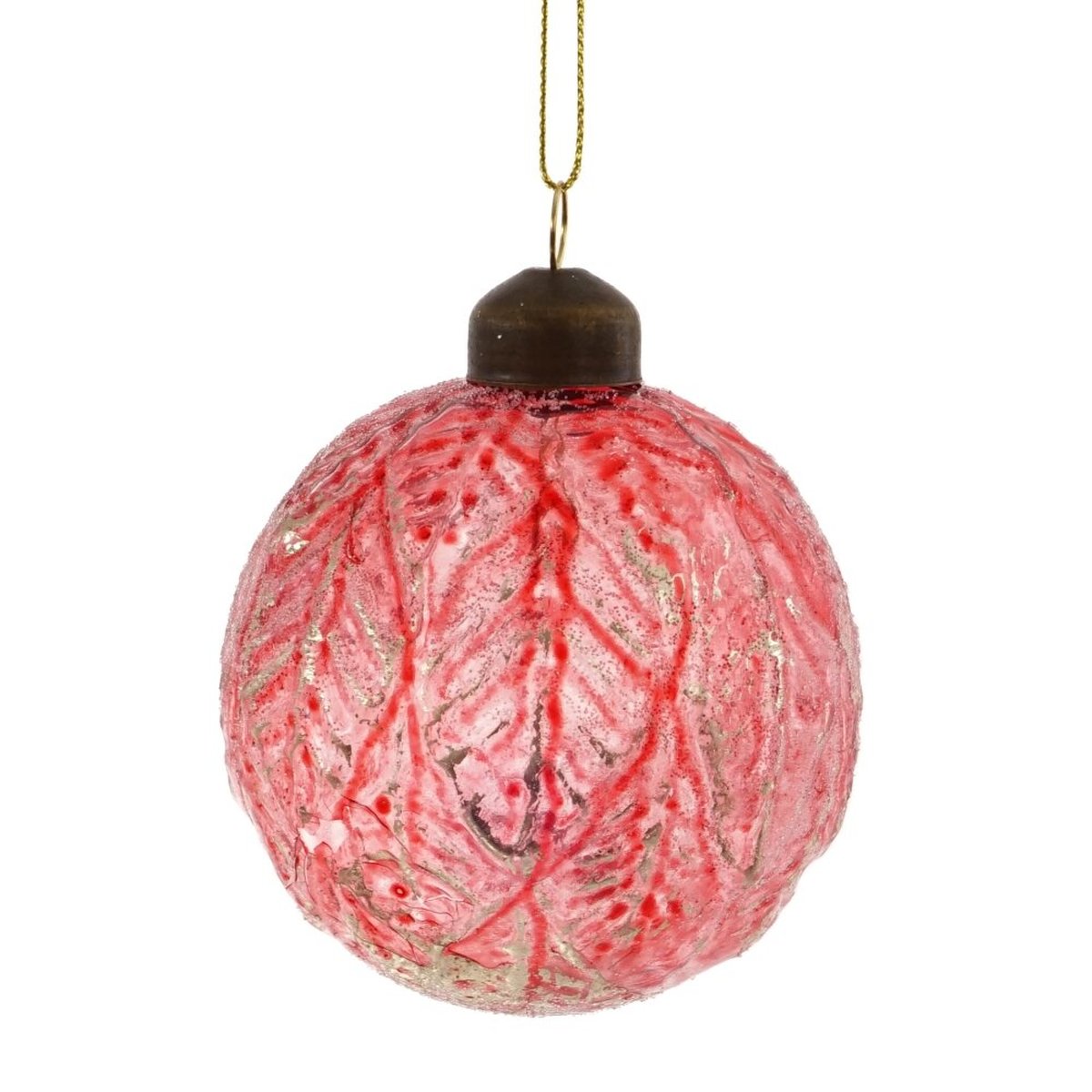 Изображение товара Украшение новогоднее Шар D 8 см L8 W8 H10 см красный