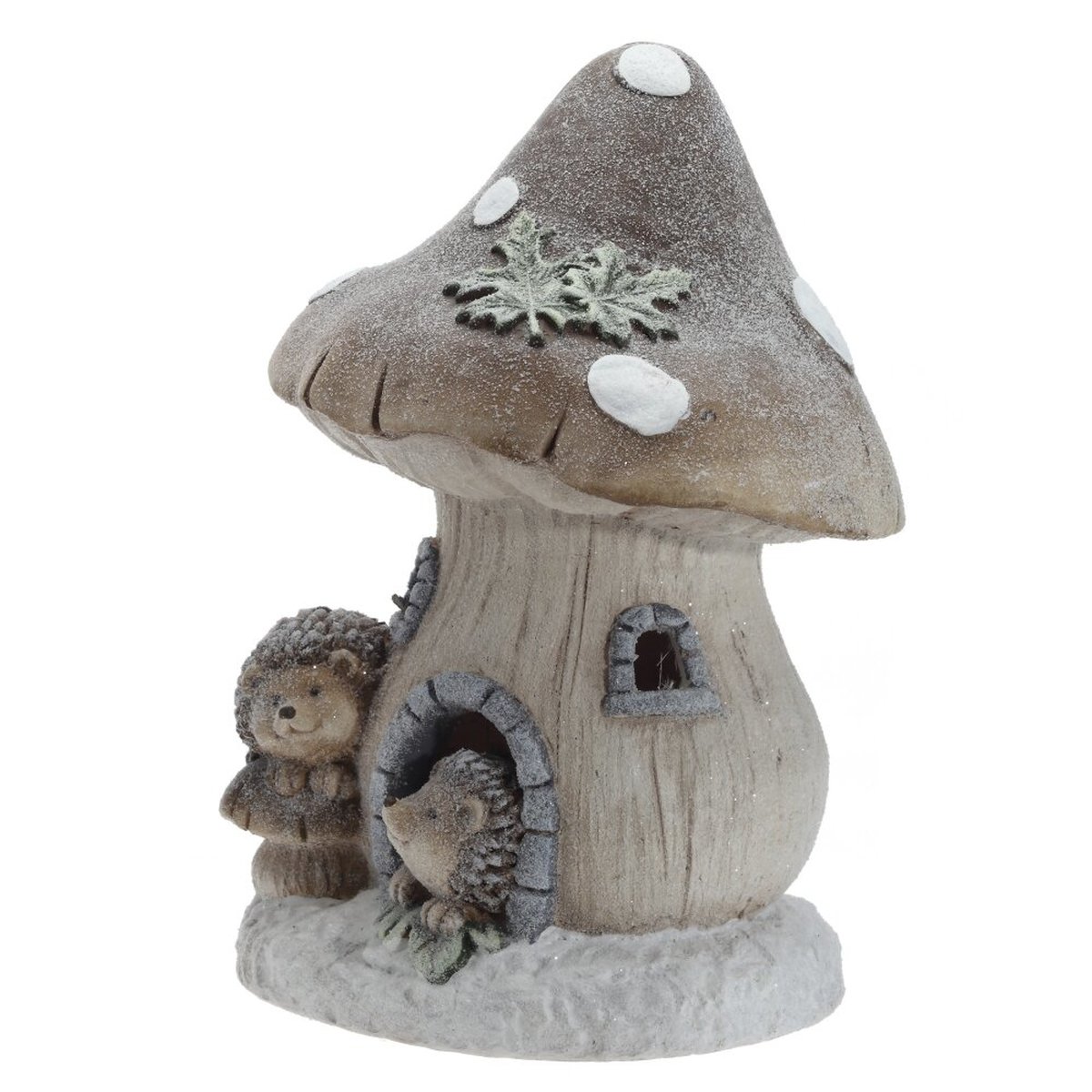 Изображение товара Декоративная фигурка Гном с грибом в виде маленького сказочного дома