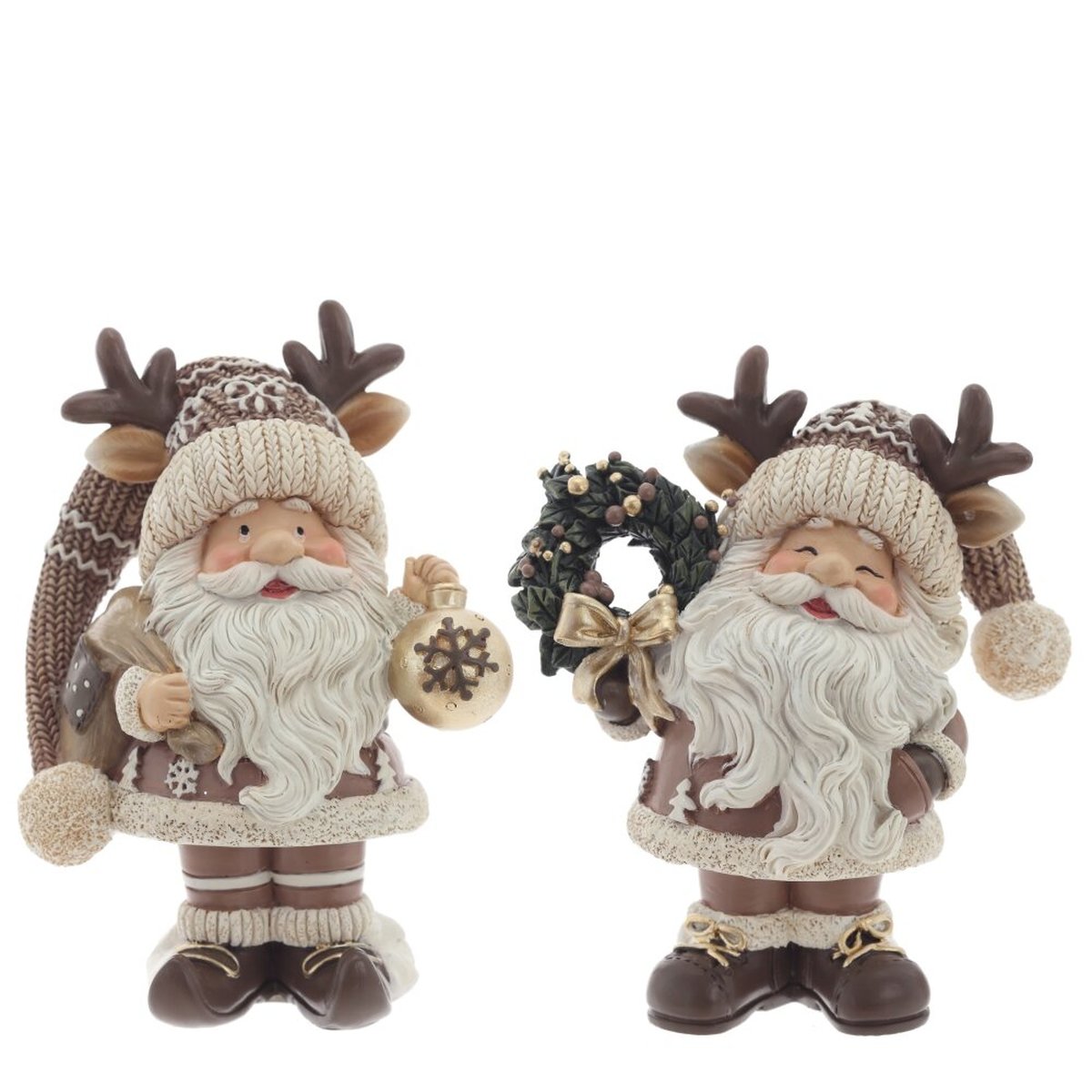 Изображение товара Декоративная фигурка Дед Мороз в стекл шаре L9 W9 H13,5 см, новогодний декор