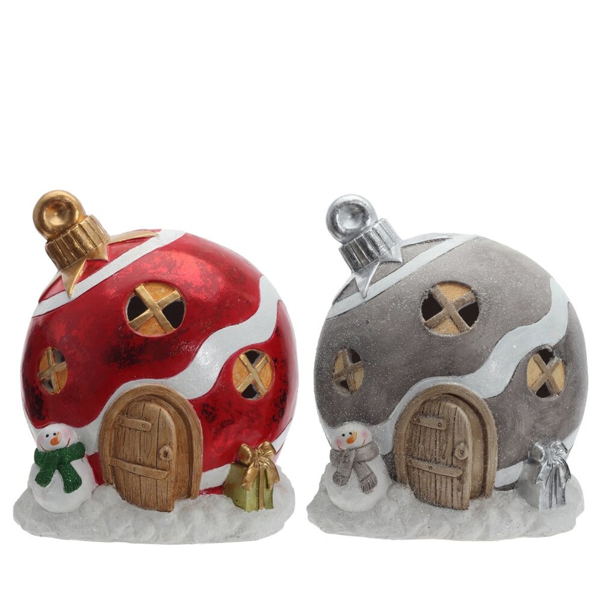 Изображение товара Фигурка декоративная Домик с подсветкой (АААх3, н/п) L29 W32 H37 см, 2в.