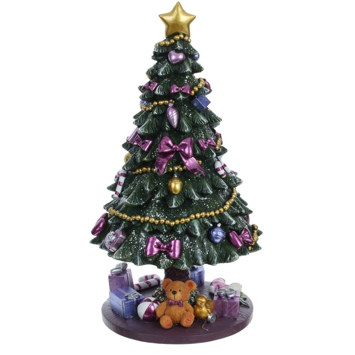 Изображение товара Фигурка декоративная Ёлочка с музыкой и функцией движения, L13 W13 H23 см