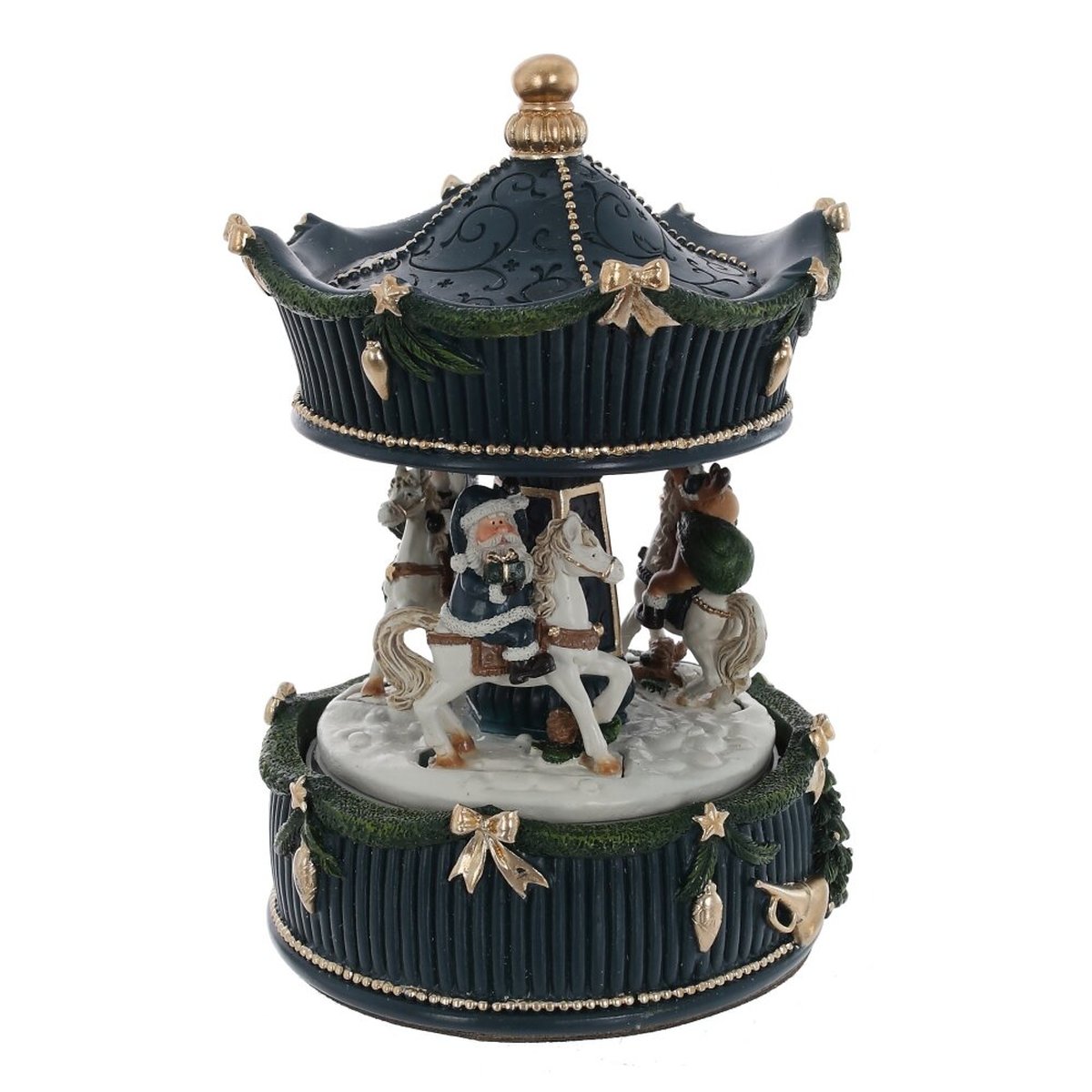 Изображение товара Фигурка декоративная Карусель (муз движ) L11 W11 H18 см 2в. розовый