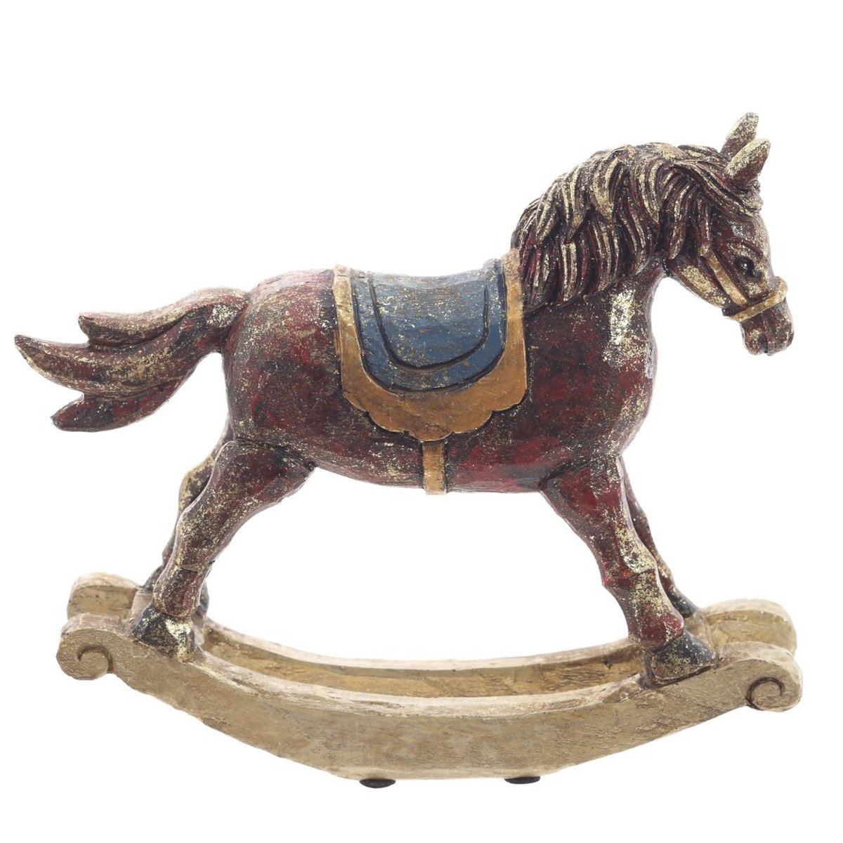 Изображение товара Декоративная фигурка Лошадка-качалка из полистоуна 20,5 см