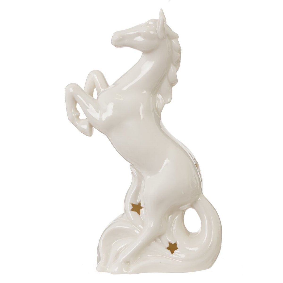 Изображение товара Фигурка декоративная Лошадь L4 W8 H13 см белый