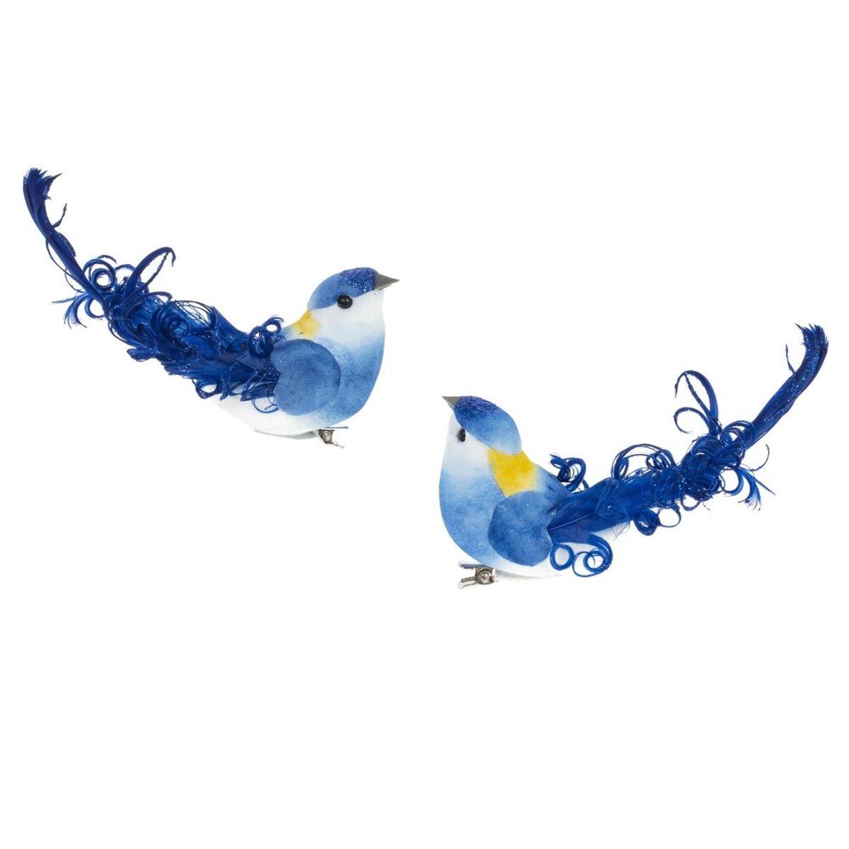 Изображение товара Изделие декоративное Птичка L12 W4 H5,5 см 2в. голубой