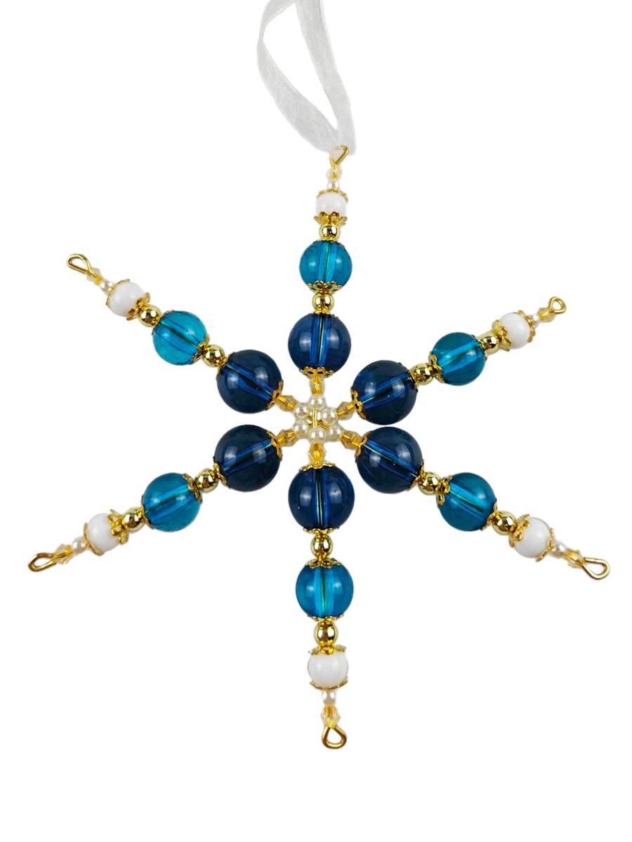 Изображение товара Новогоднее подвесное украшение многоцветное арт.94606 13х12х1,5 праздничное декорирование елки