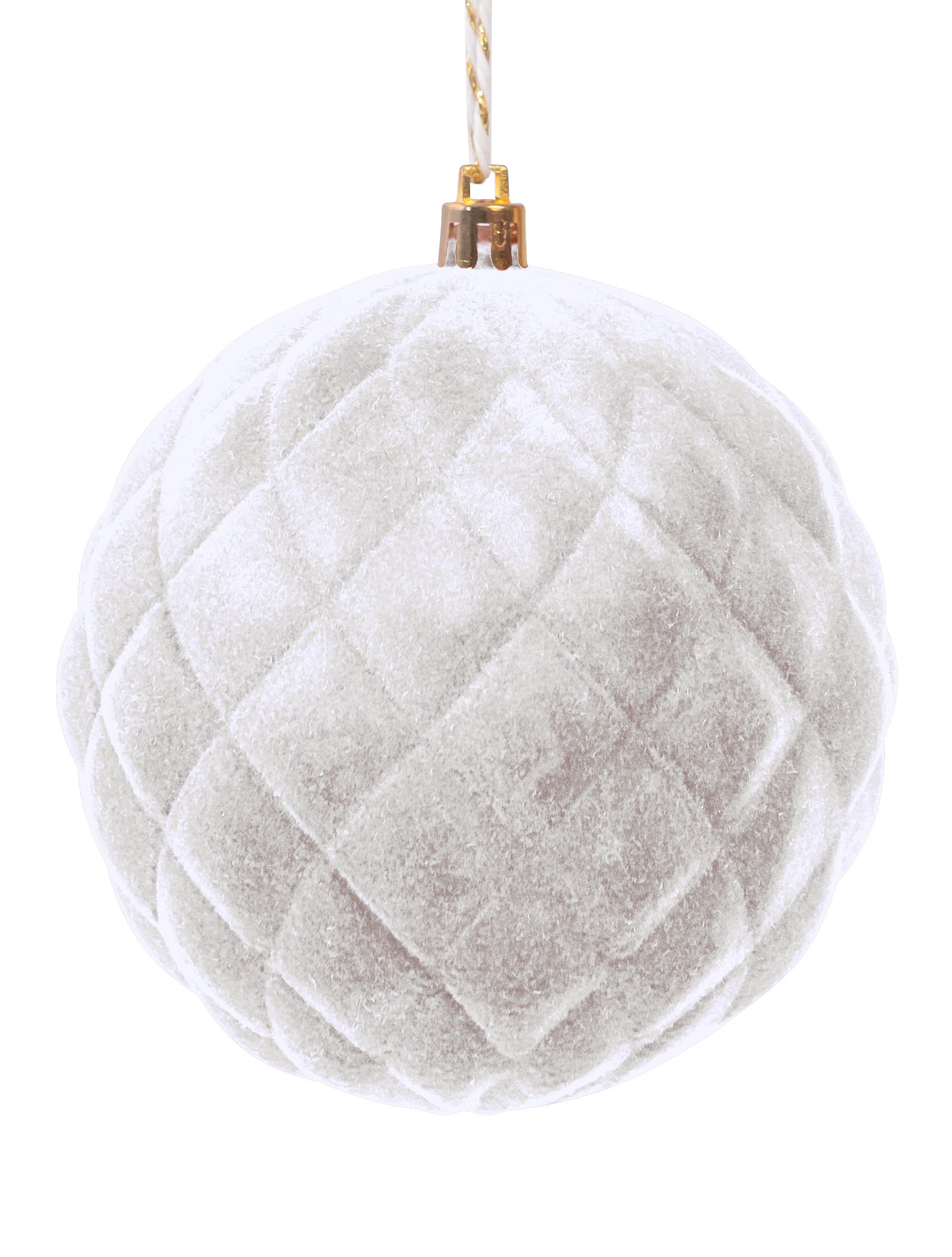 Изображение товара Новогоднее подвесное украшение 10x10x10 белое арт.94392