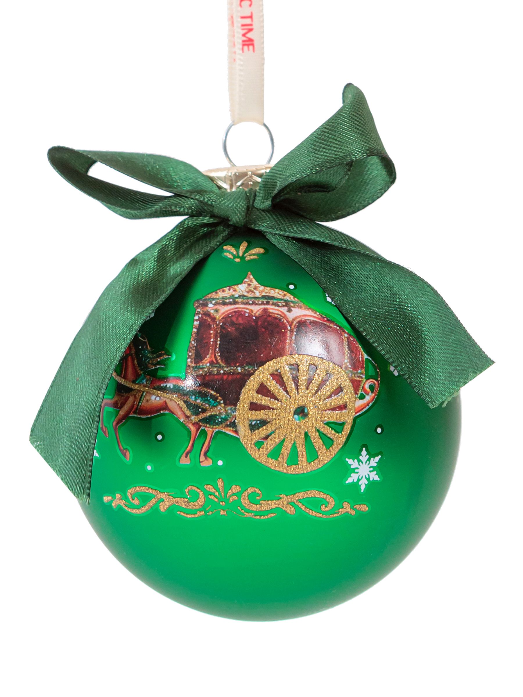 Изображение товара Новогоднее подвесное украшение 8x8x8 арт.95618 зеленое праздничное оформление