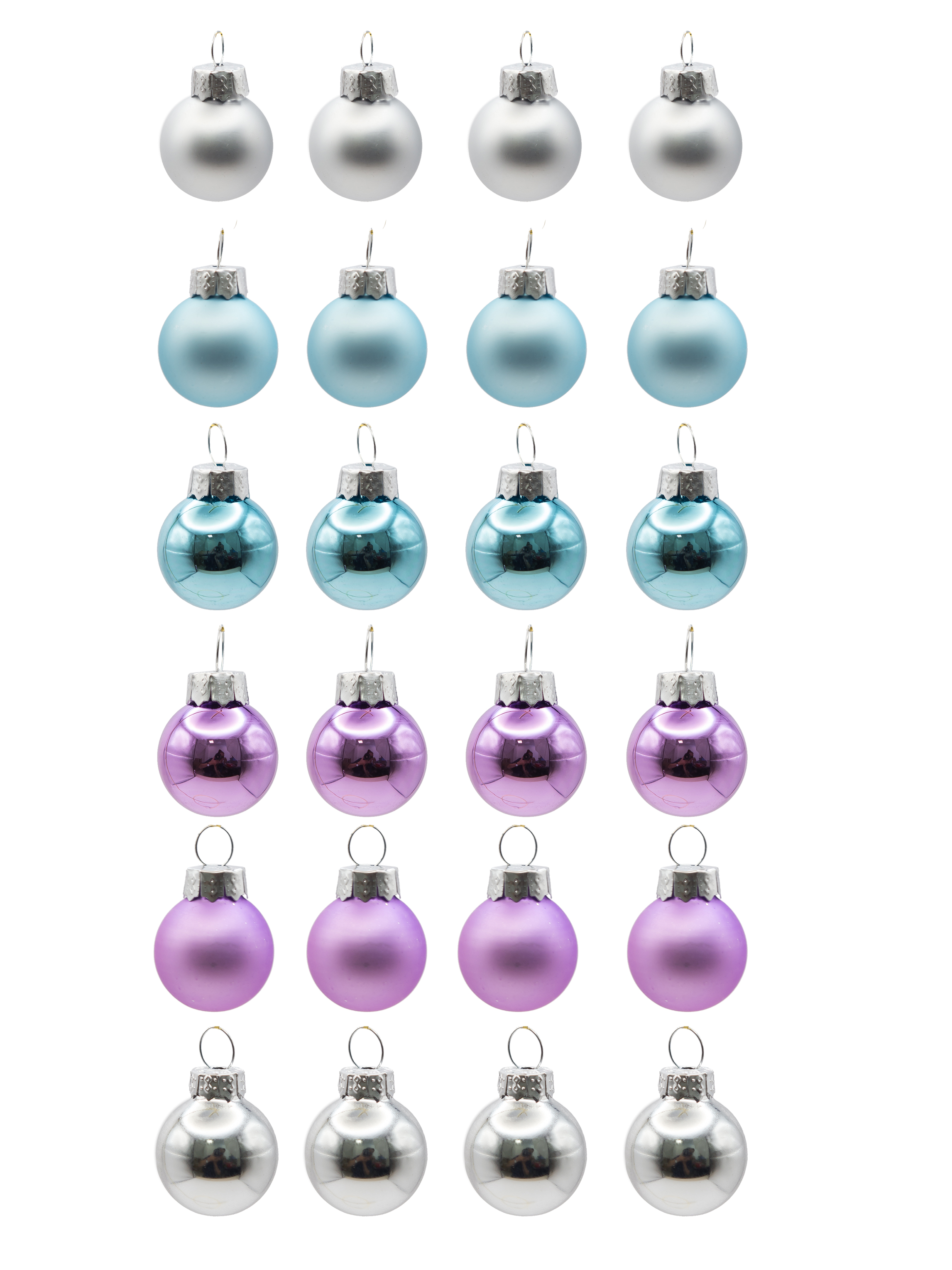 Изображение товара Новогоднее стеклянное подвесное украшение 2,5x2,5x2,5 многоцветное арт.92655