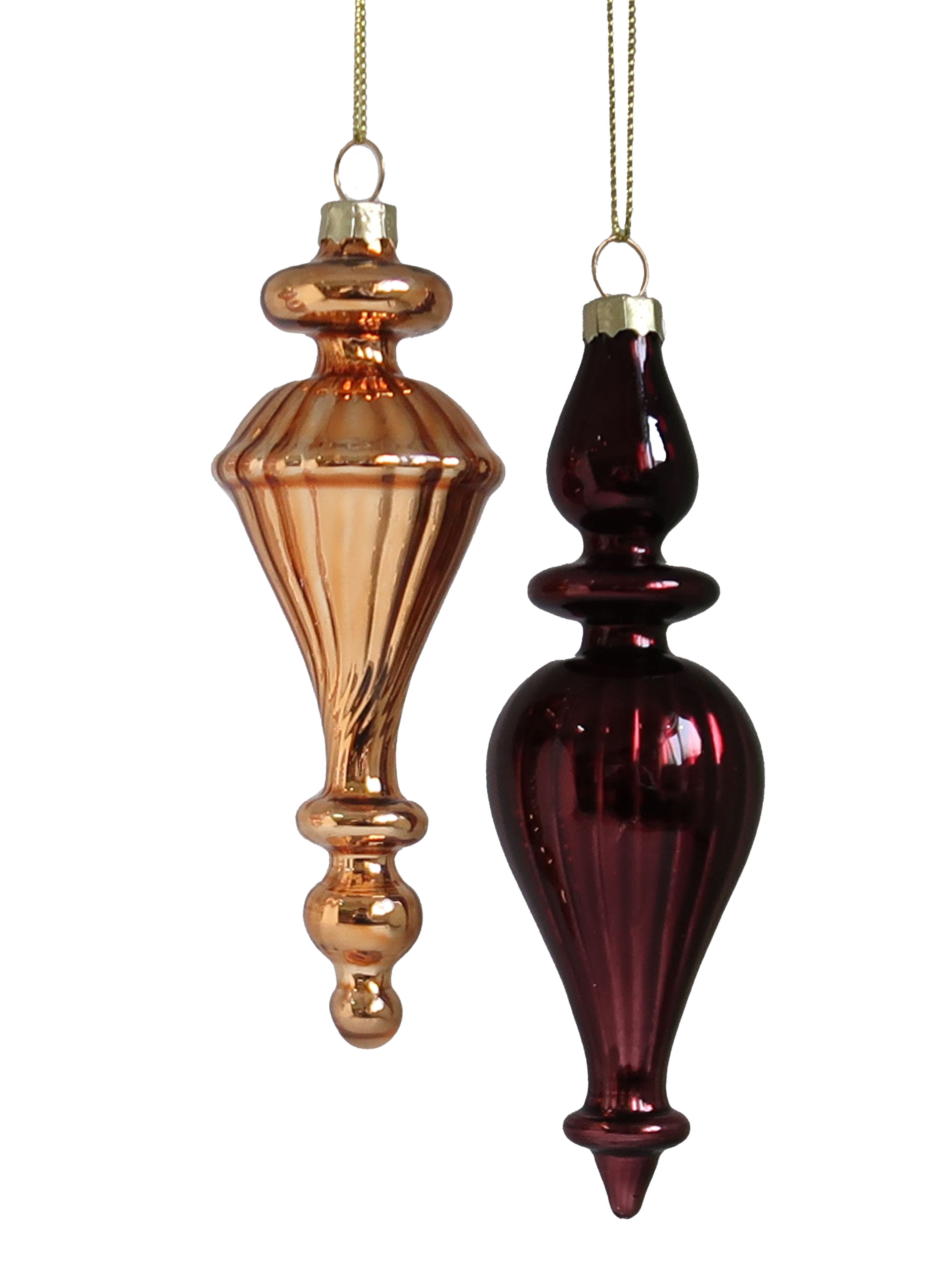 Изображение товара Новогоднее подвесное украшение Феникс-Презент 4,6х13,6; 4,3х14,8 см