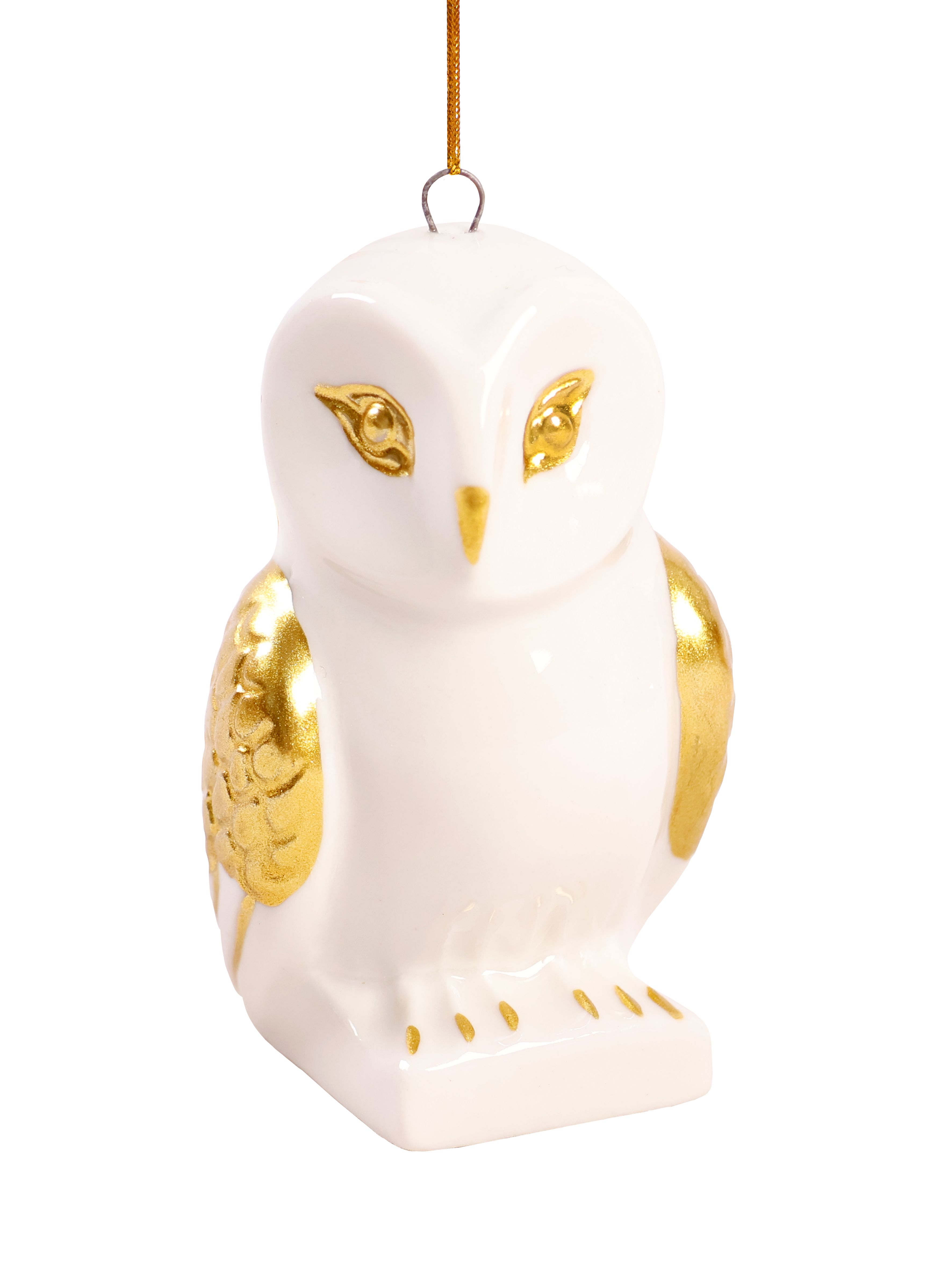 Изображение товара Новогоднее подвесное украшение белое 3,7x7,3x4 арт94947