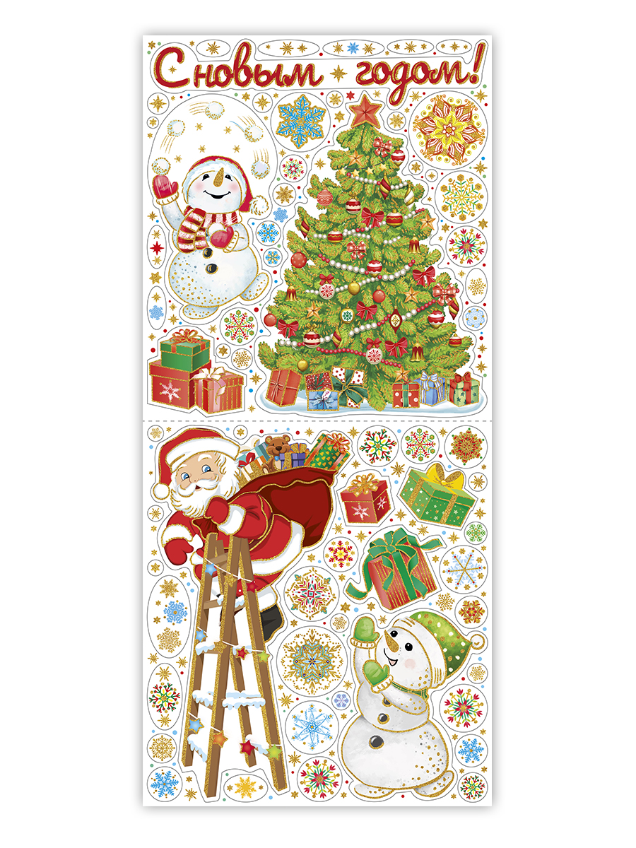 Изображение товара Новогоднее оконное украшение 84x38 см от Феникс-Презент