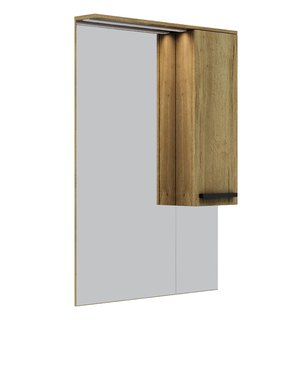 Изображение товара Зеркало с подсветкой Норда 96,3x104 см дуб коричневый