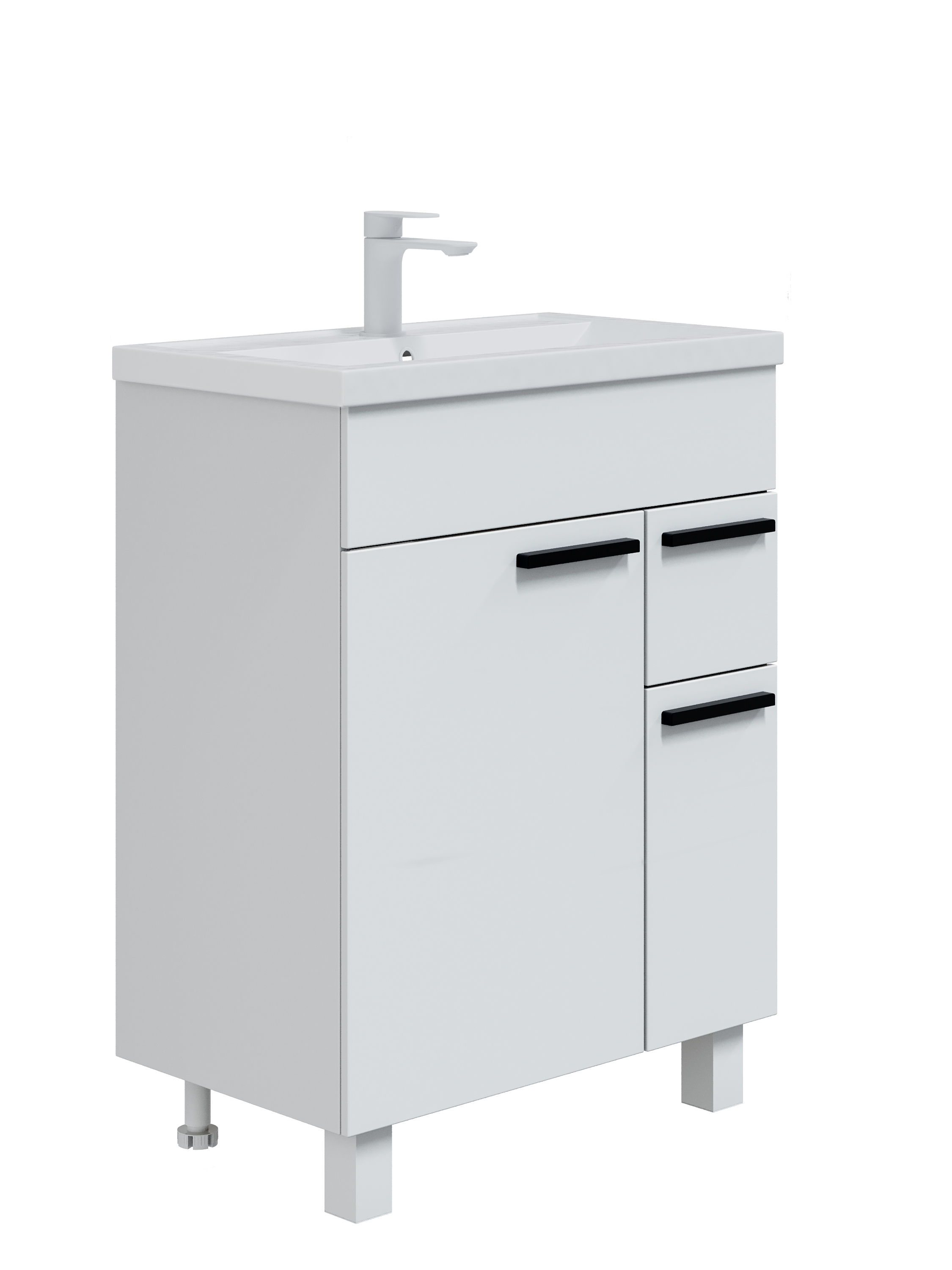 Изображение товара Тумба под раковину Норда Фостер напольная прямоугольная ЛДСП белый 78x75,7 см