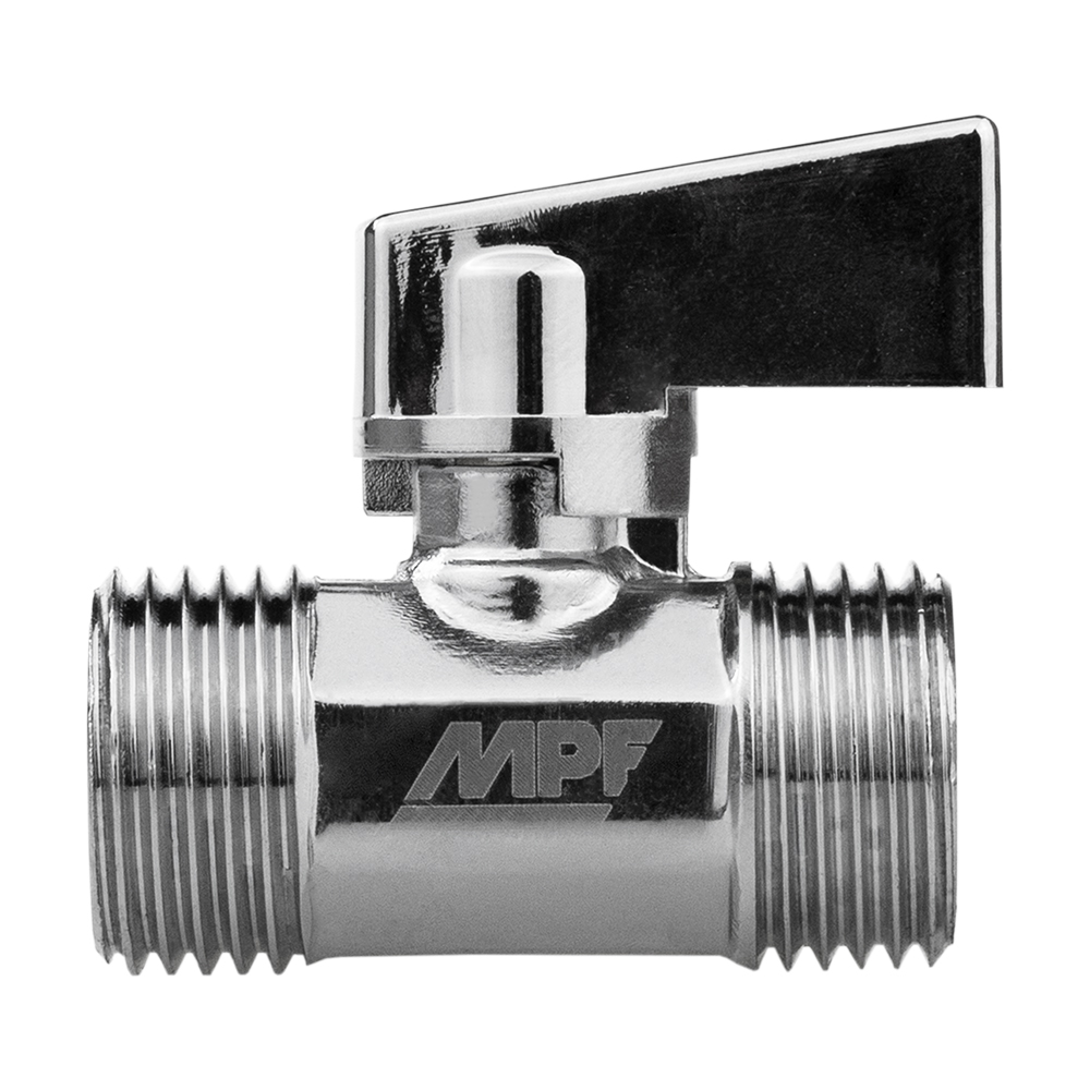 Изображение товара Кран шаровой MPF D 1/2 латунь хром для водопровода
