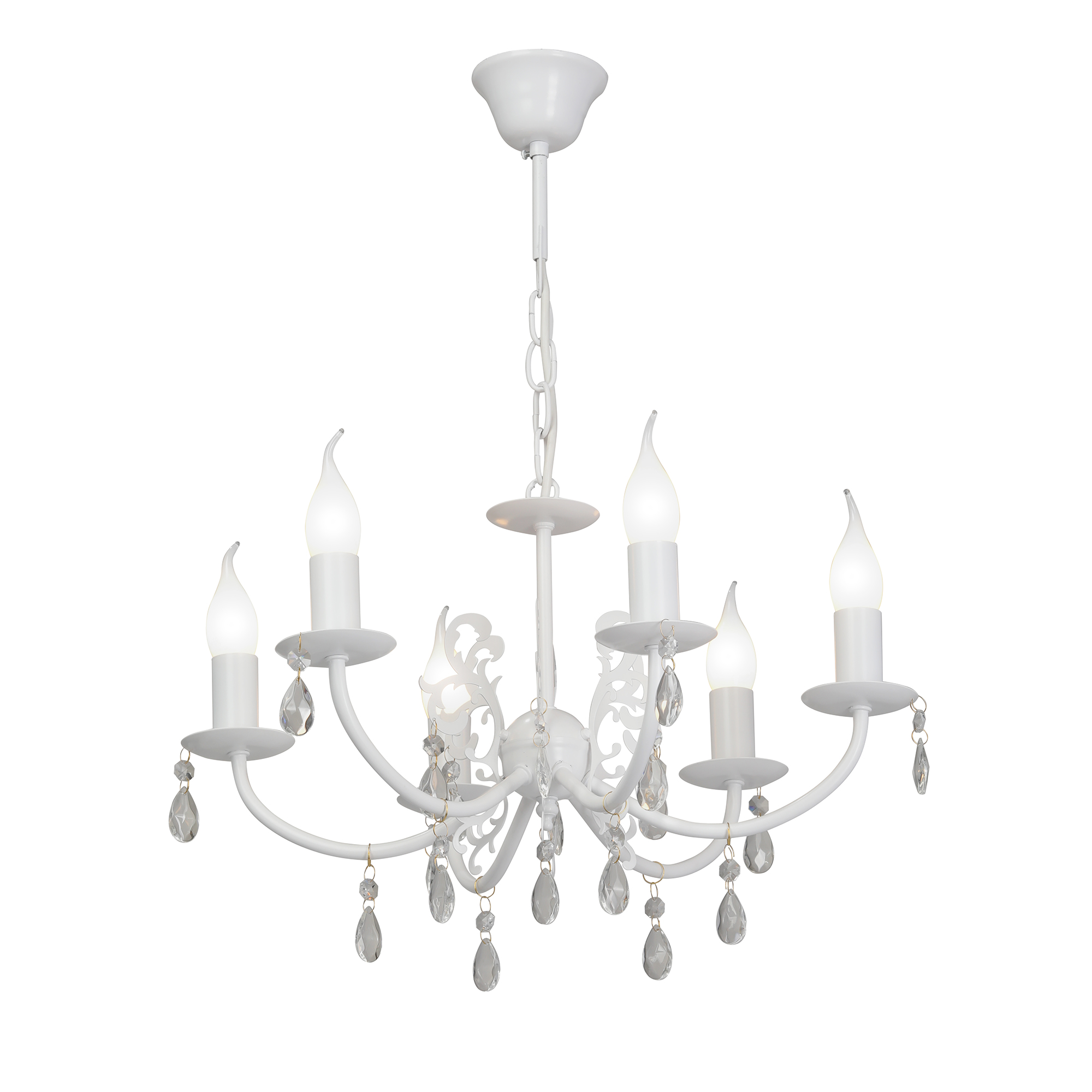 Изображение товара Люстра подвесная Vitaluce V3888-0/6 6хE14 макс 40Вт современная белая