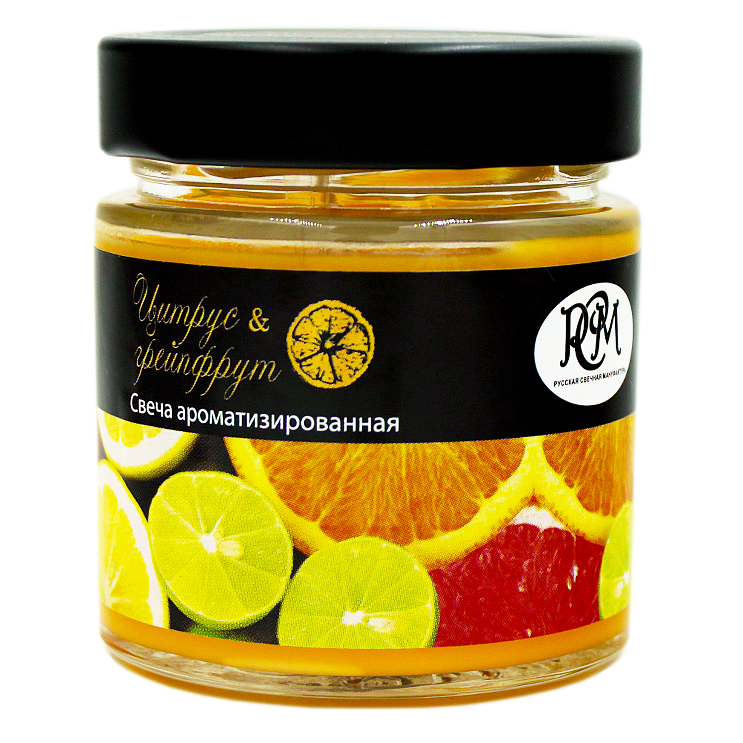 Изображение товара Свеча в банке ЦИТРУС ГРЕЙПФРУТ 25 часов аромат для дома