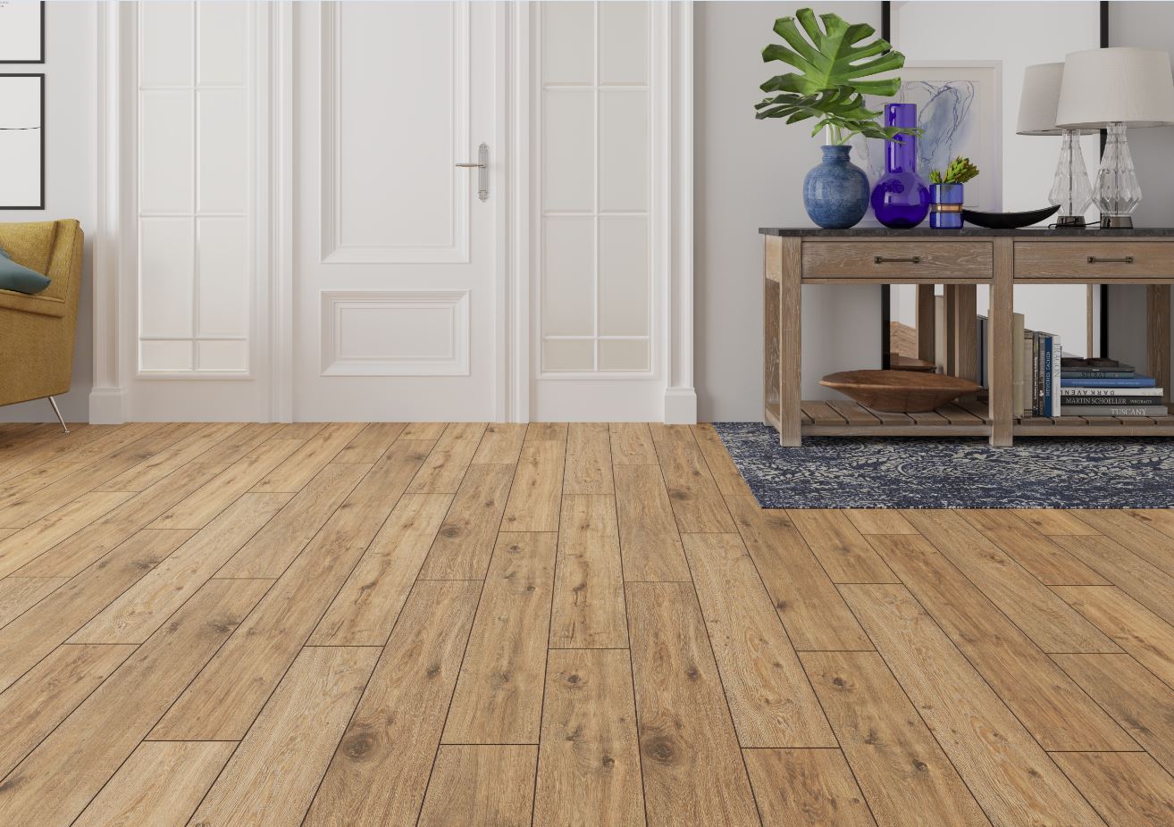 Изображение товара Ламинат Swiss Krono 8 мм, 33 класс, фаска V4, дуб Кассель, 2,109 кв.м.