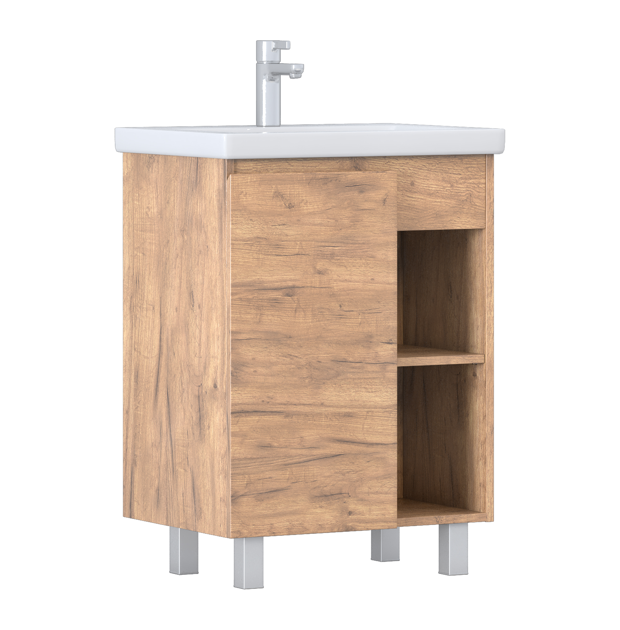 Изображение товара Тумба напольная под раковину Vigo Лиана 60 с одной дверцей