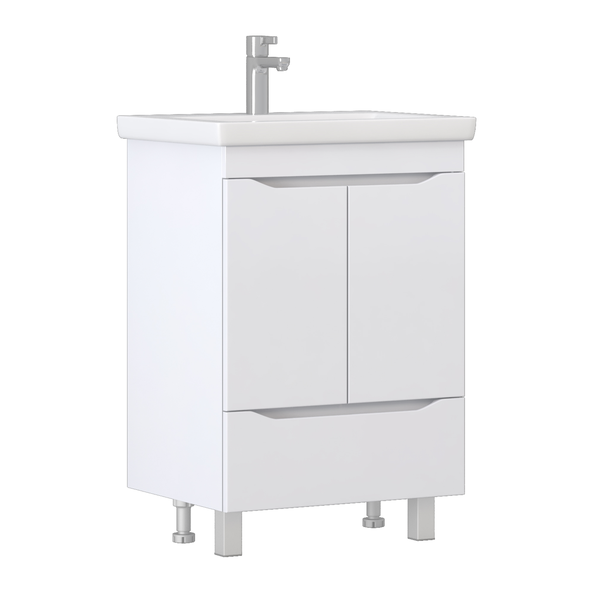 Изображение товара Тумба напольная под раковину Vigo Фрея 60 цвет белый