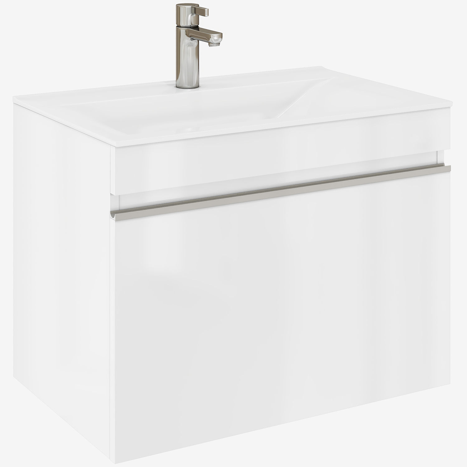 Изображение товара Тумба навесная Vigo Фьёрд 70 с 1 ящиком белая