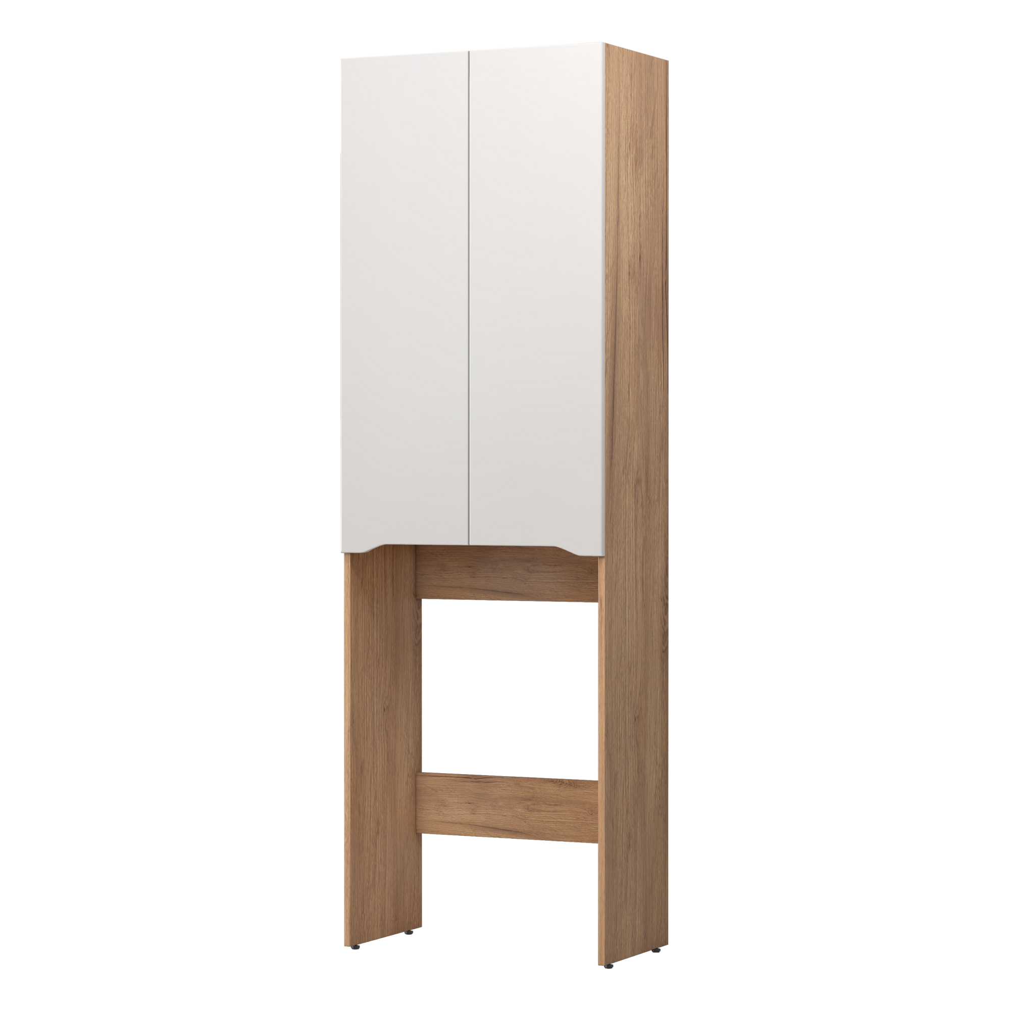 Изображение товара Шкаф комбинированный Vigo Фрея 64 для стиральной машины белый дуб золотой