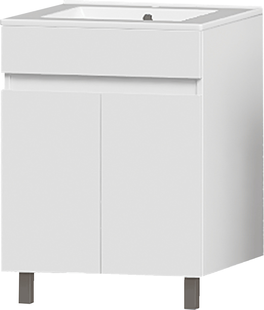 Изображение товара Тумба напольная Nova Sanita Luxe Квадро 77,5x60 см глянцевый белый