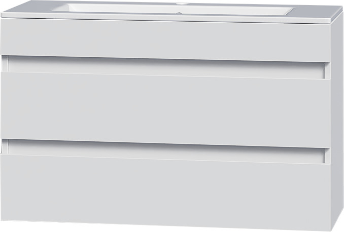 Изображение товара Подвесная тумба Nova Sanita Luxe Квадро 90 см глянец белый для ванной комнаты