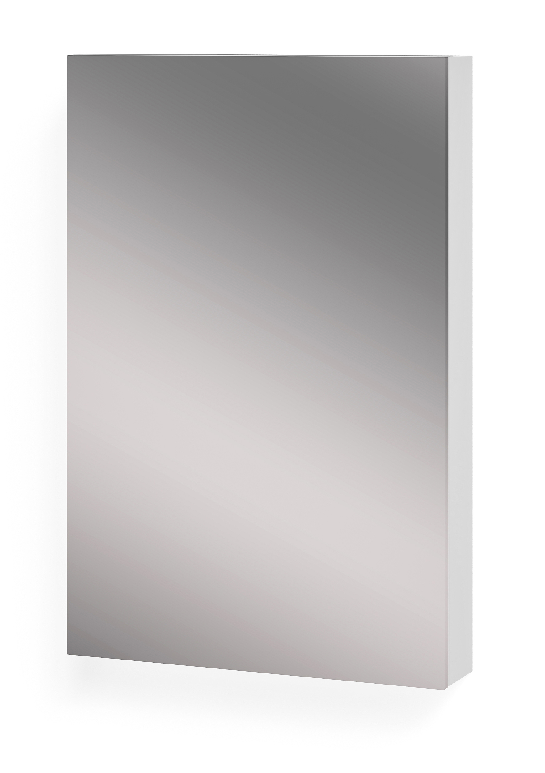 Изображение товара Зеркальный шкаф для ванной Nova распашной 90x60 см глянец белый