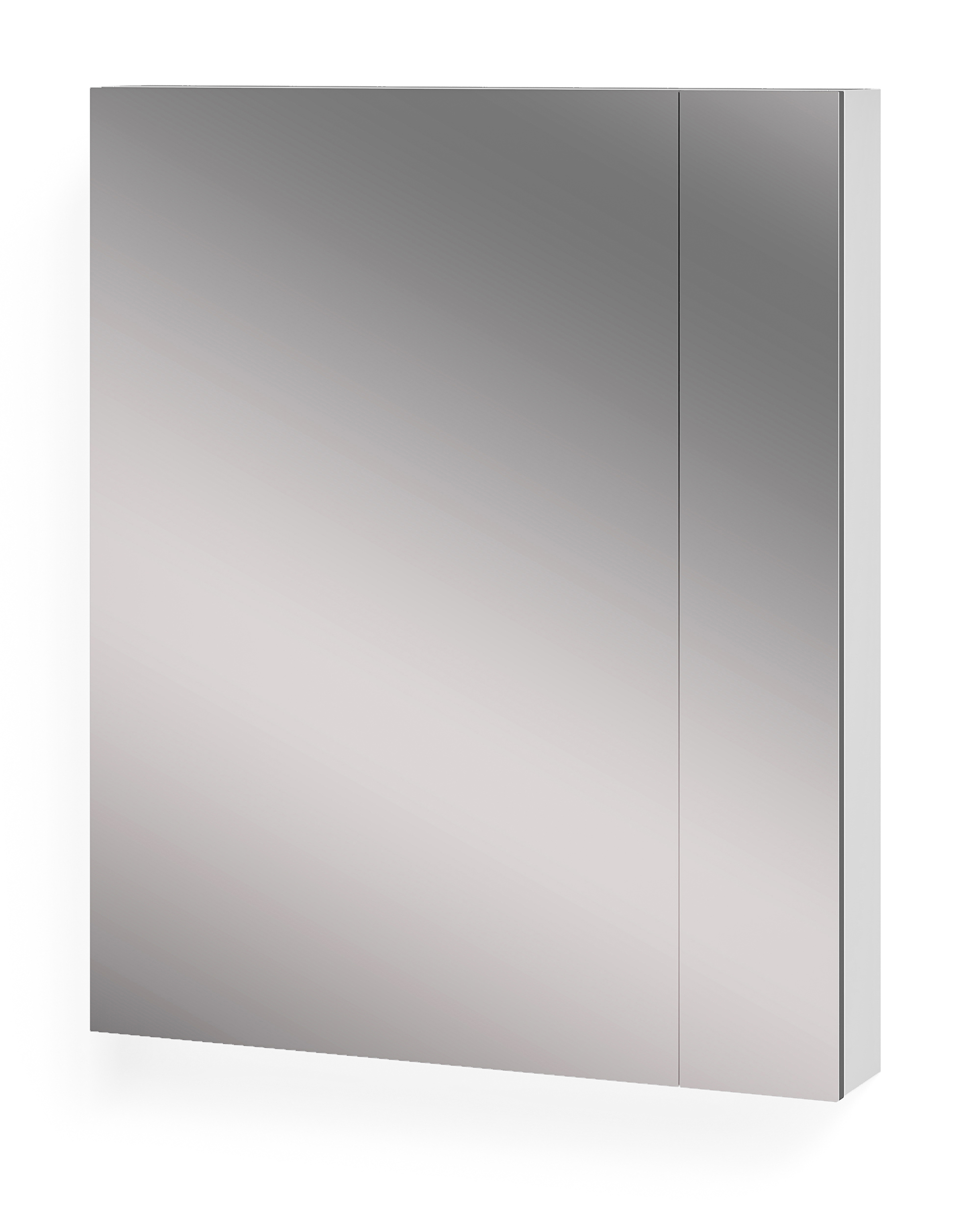 Изображение товара Зеркальный шкаф для ванной Nova распашной 90x75 см глянец белый