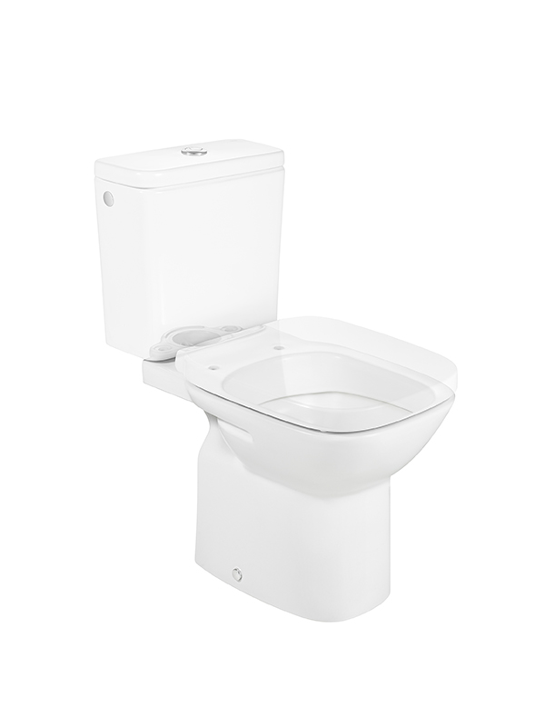 Изображение товара Чаша напольного унитаза Debba антивсплеск с горизонтальным выпуском белый