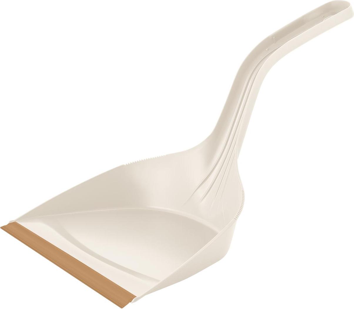 Изображение товара Совок Spin&Clean Wood, с ручками 21 см, с кромкой, сливочный/бук