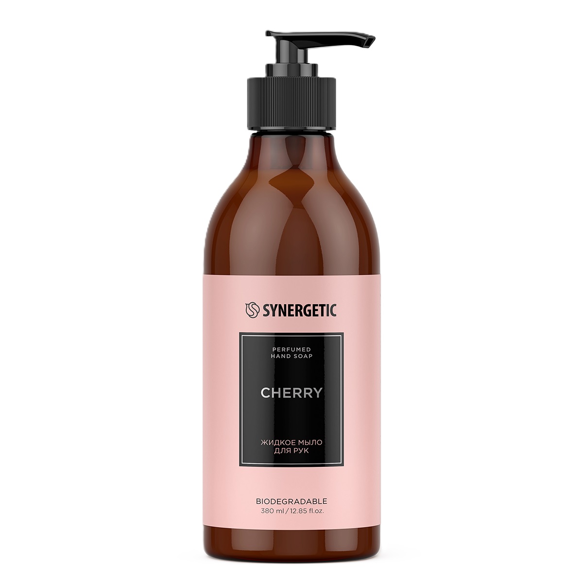 Изображение товара Жидкое мыло для рук SYNERGETIC cherry/вишня 380 мл 6 шт гель гигиена