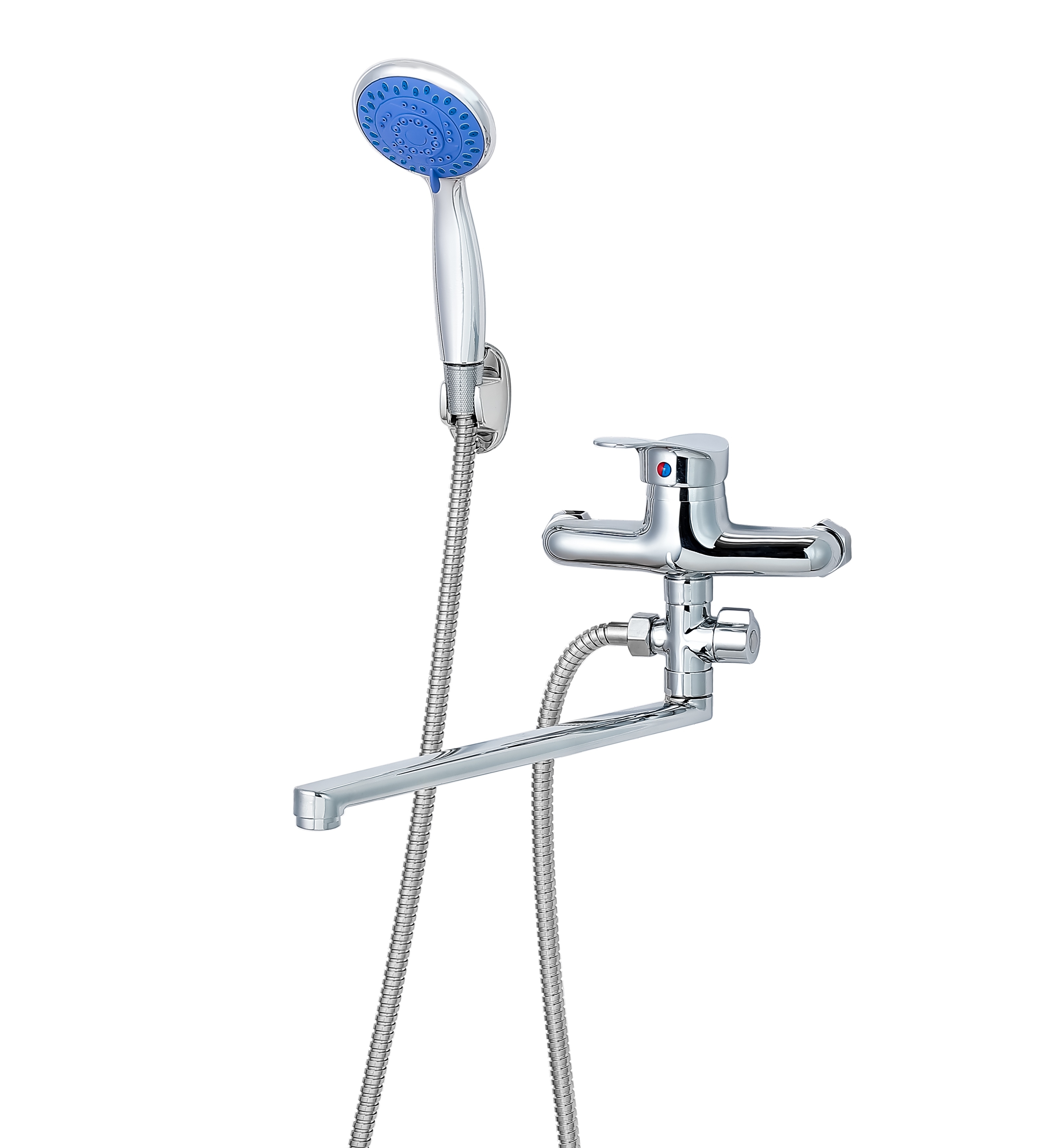 Изображение товара Смеситель в ванную Элит Бриз универсальный с массажной лейкой и шлангом