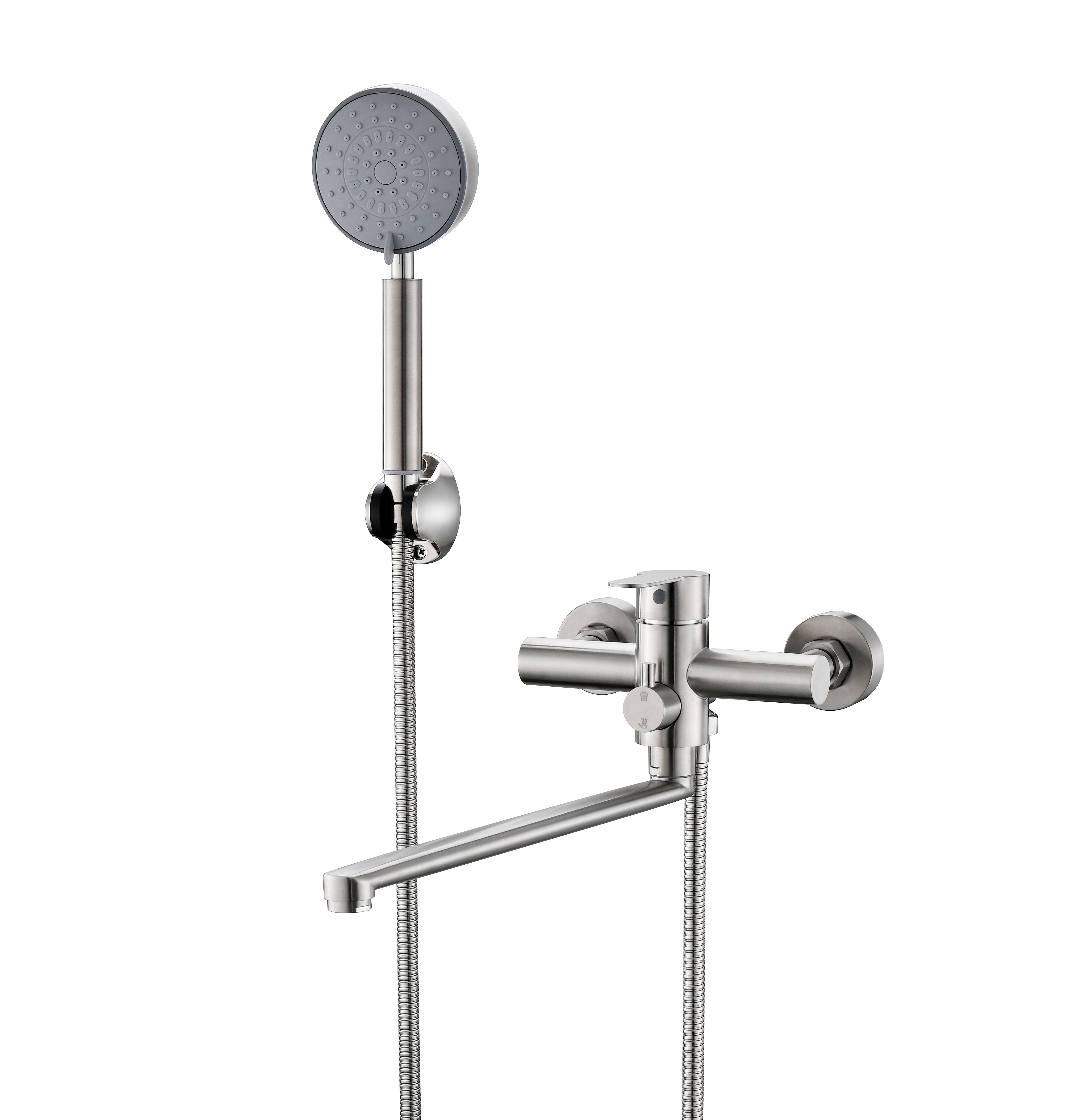 Изображение товара Смеситель в ванную Элит Нептун универсальный с массажной лейкой