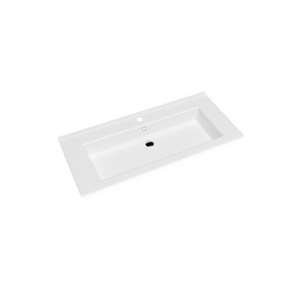 Изображение товара Раковина накладная Kirovit Оскар 106,5 см белая
