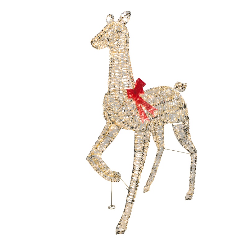 Изображение товара Металлическая 3D-фигура Олениха 155см, цвет свечения теплый белый, питание от трансформатора, IP44 NEON-NIGHT