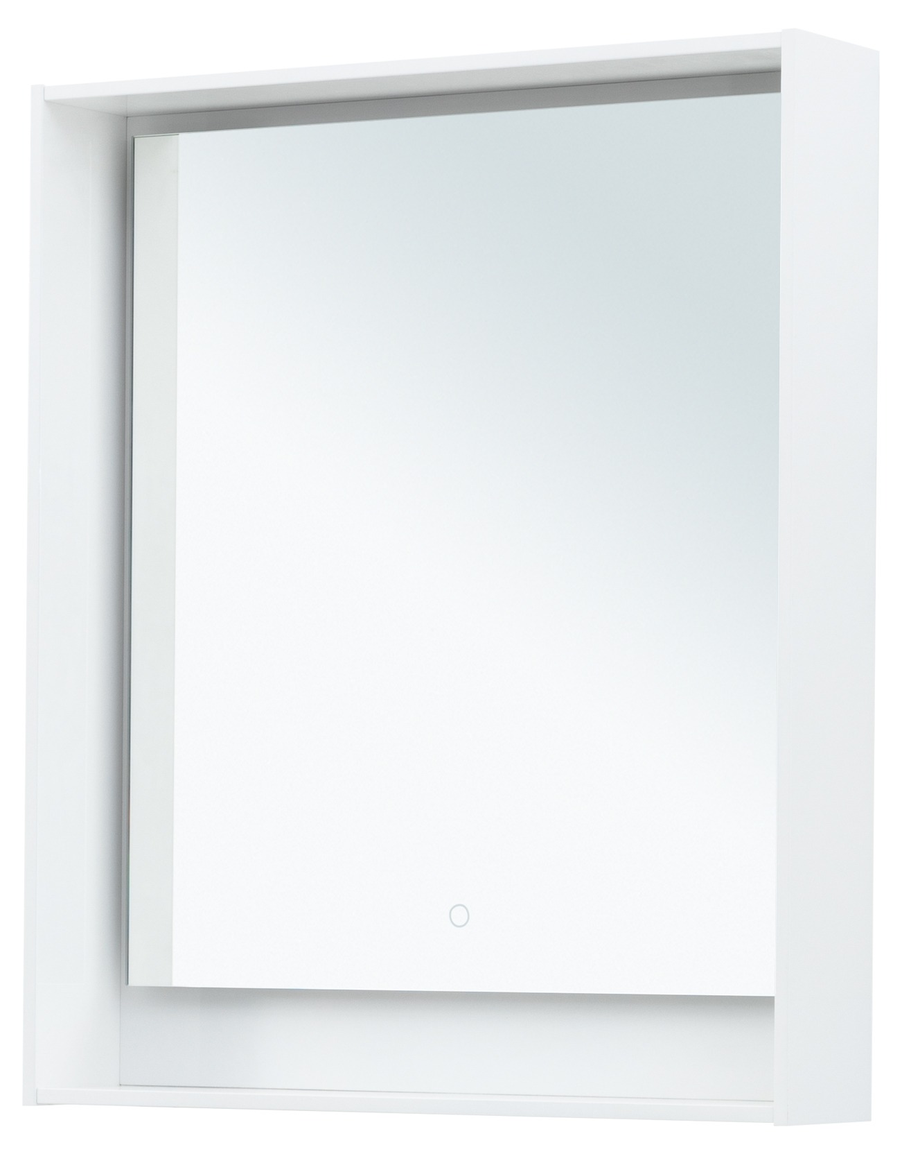 Изображение товара Зеркало-полка AQUANET Данкель MILAN 80 LED белый глянец с подсветкой и сенсорным управлением