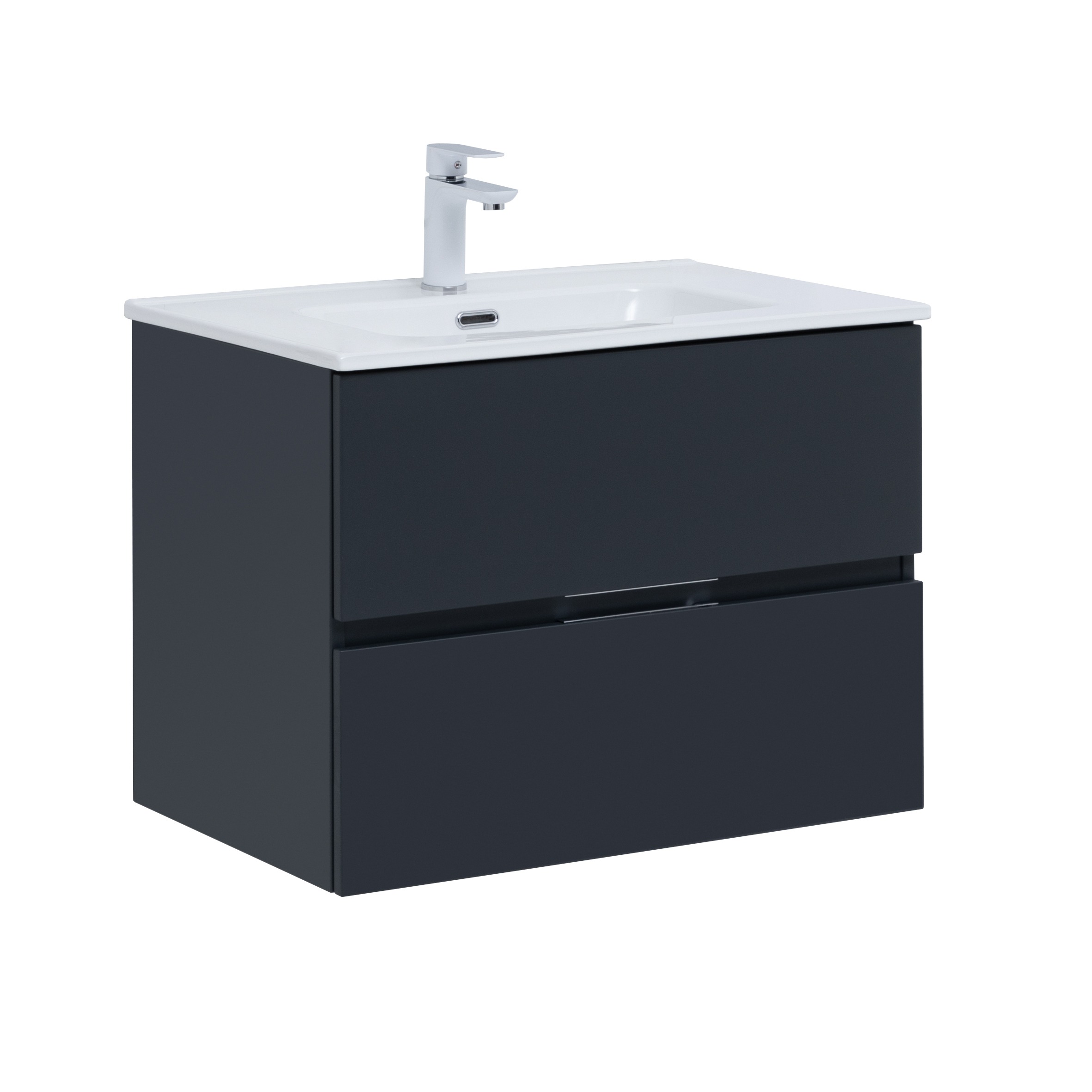 Изображение товара Подвесная тумба для ванной AQUANET Алвита new 70 антрацит современный дизайн