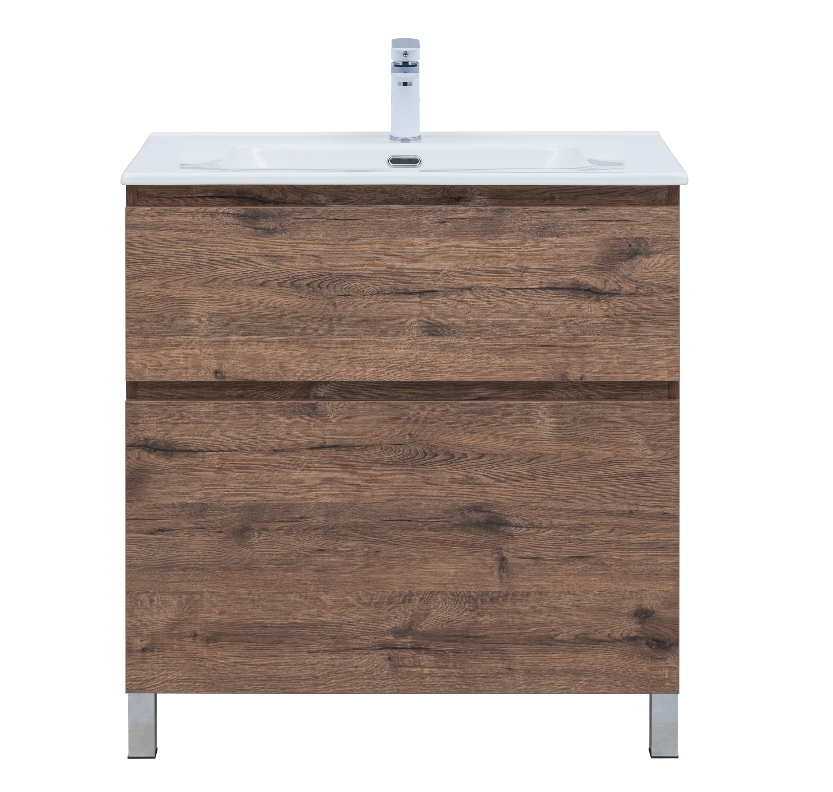 Изображение товара Тумба под раковину AQUANET Алвита new 80 дуб веллингтон табак