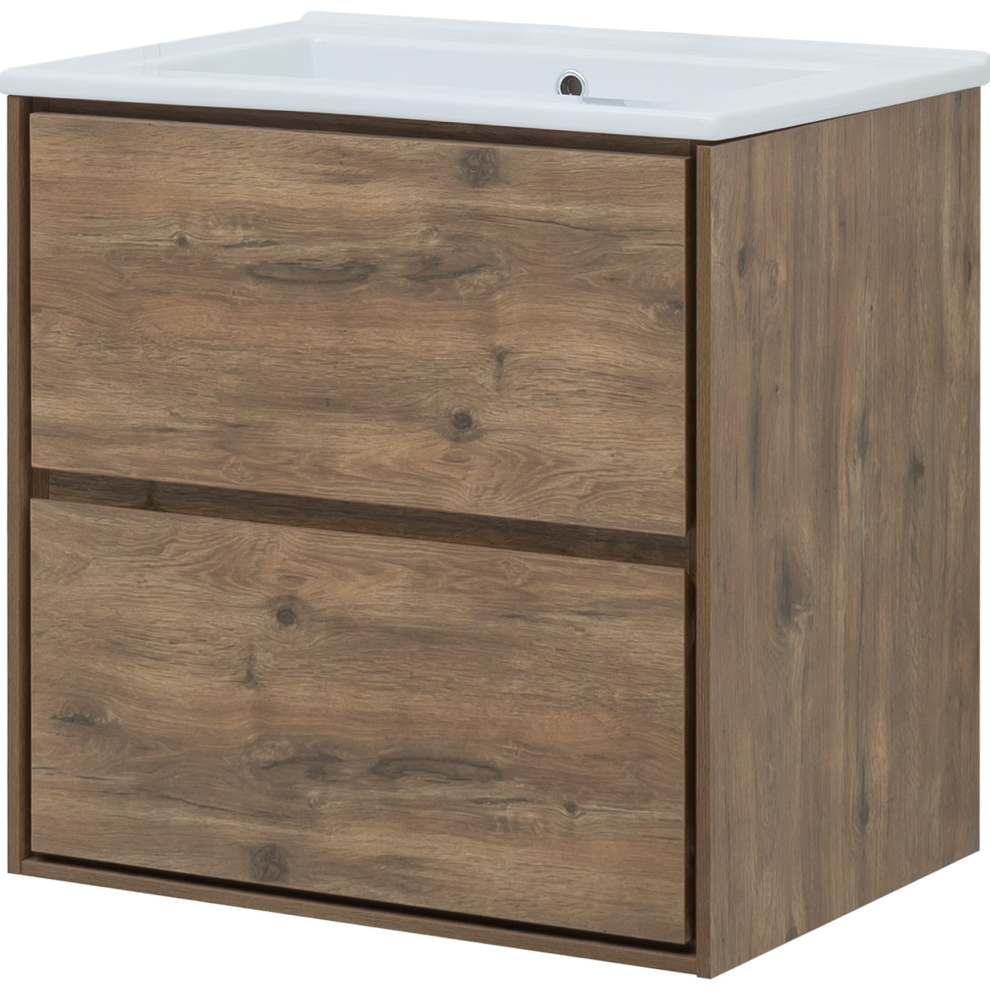 Изображение товара Подвесная тумба под раковину AQUANET Данкель 65 дуб рустикальный