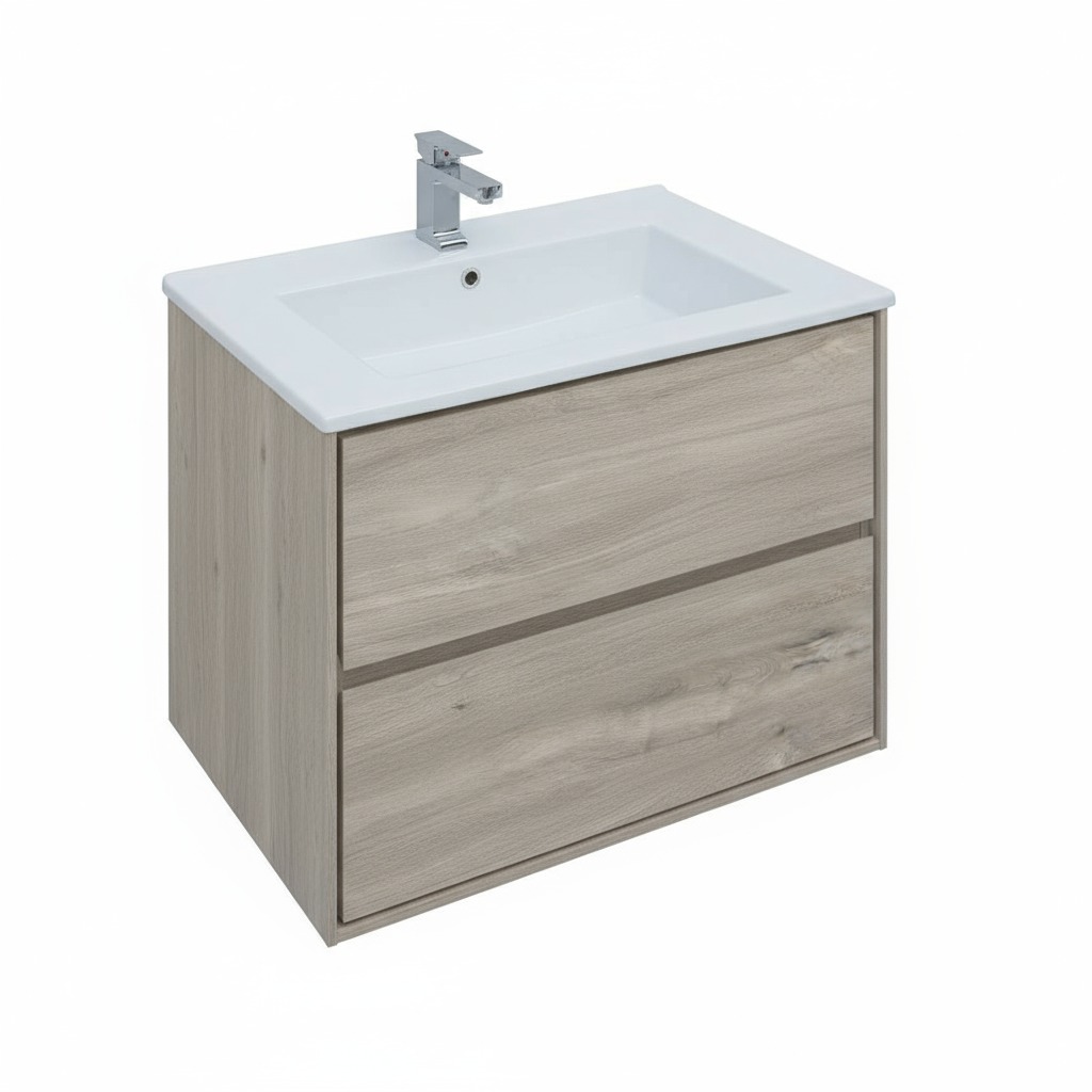 Изображение товара Подвесная тумба под раковину AQUANET Данкель 85 цвет дуб велла